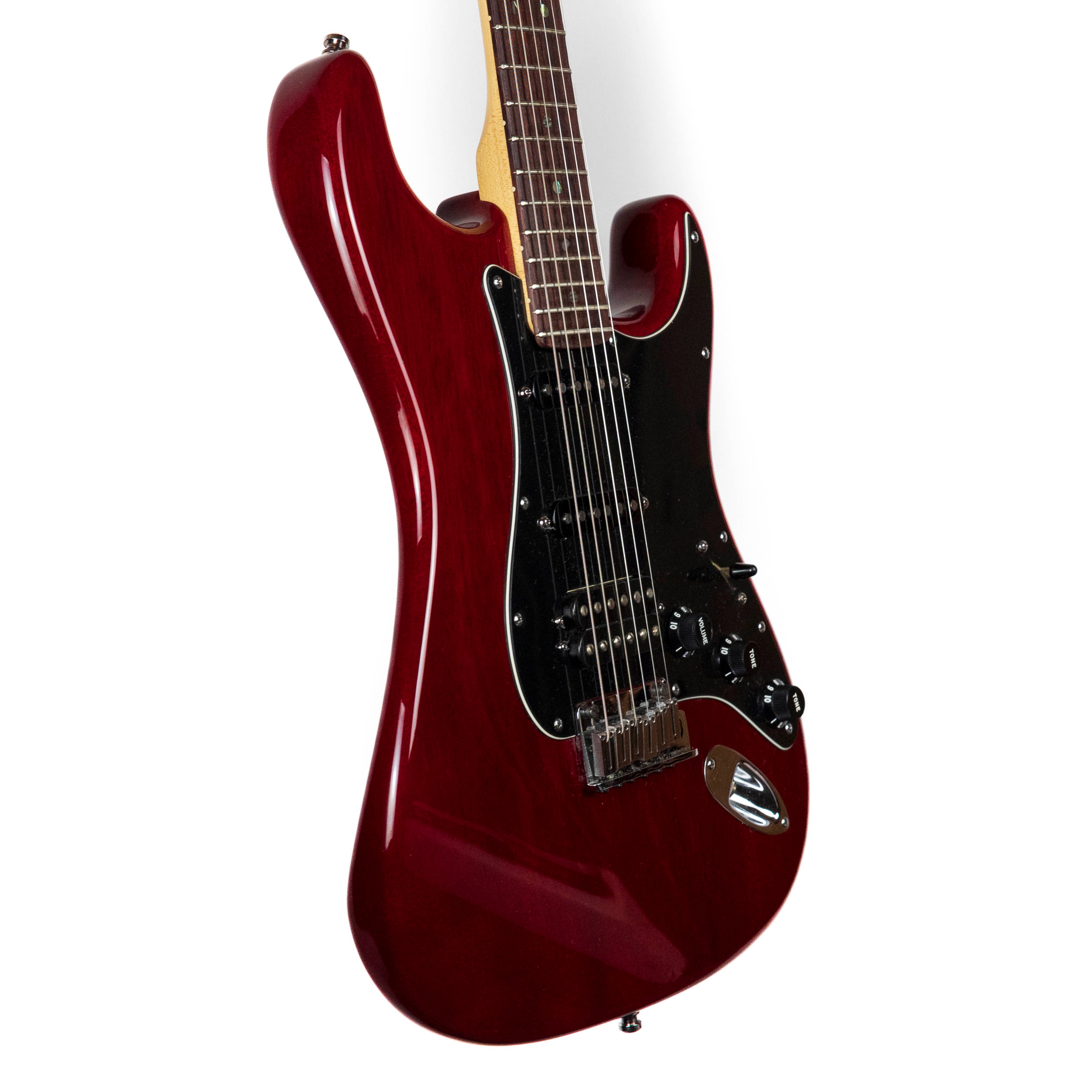 Fender 2005 American Select Strat HSS, Mahogany Crimson Red
