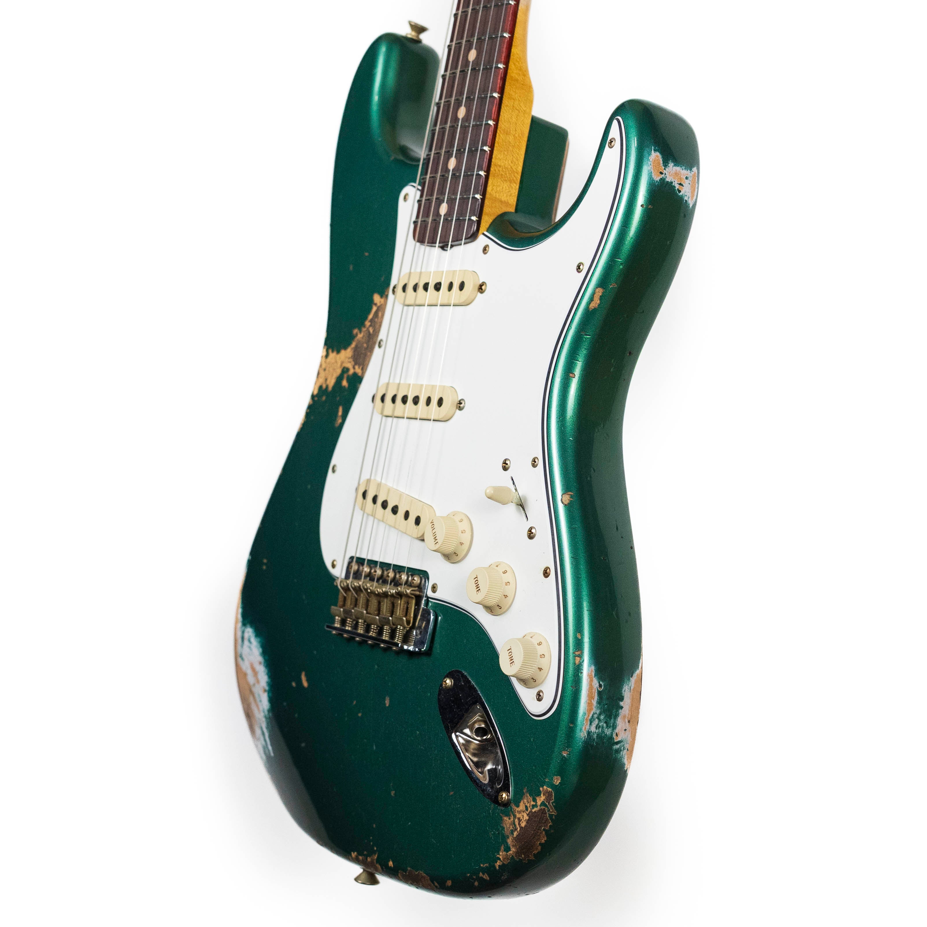 Fender Custom Shop, 1960 STRAT, Heavy Relic Aged Sherwood Green Metallic