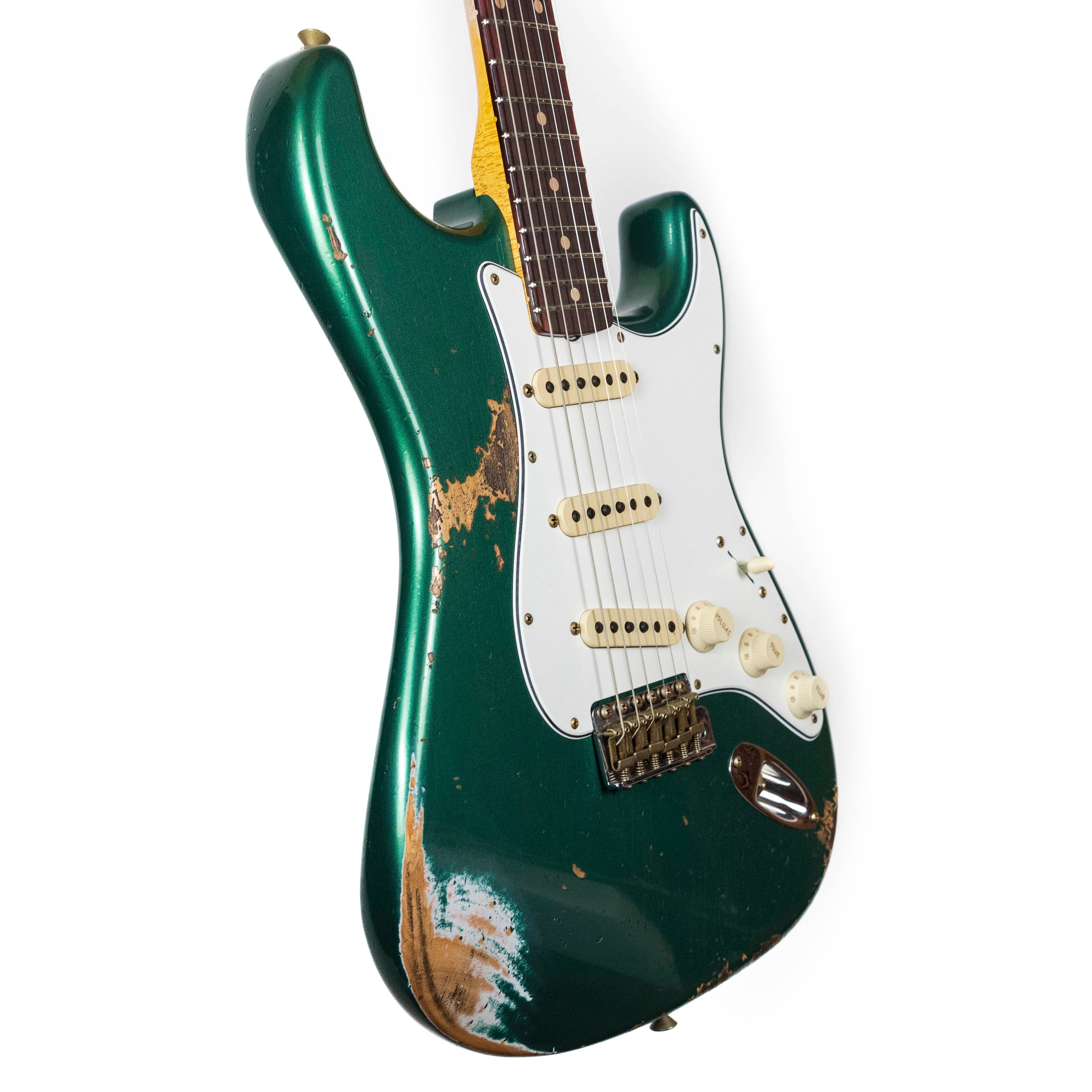 Fender Custom Shop, 1960 STRAT, Heavy Relic Aged Sherwood Green Metallic