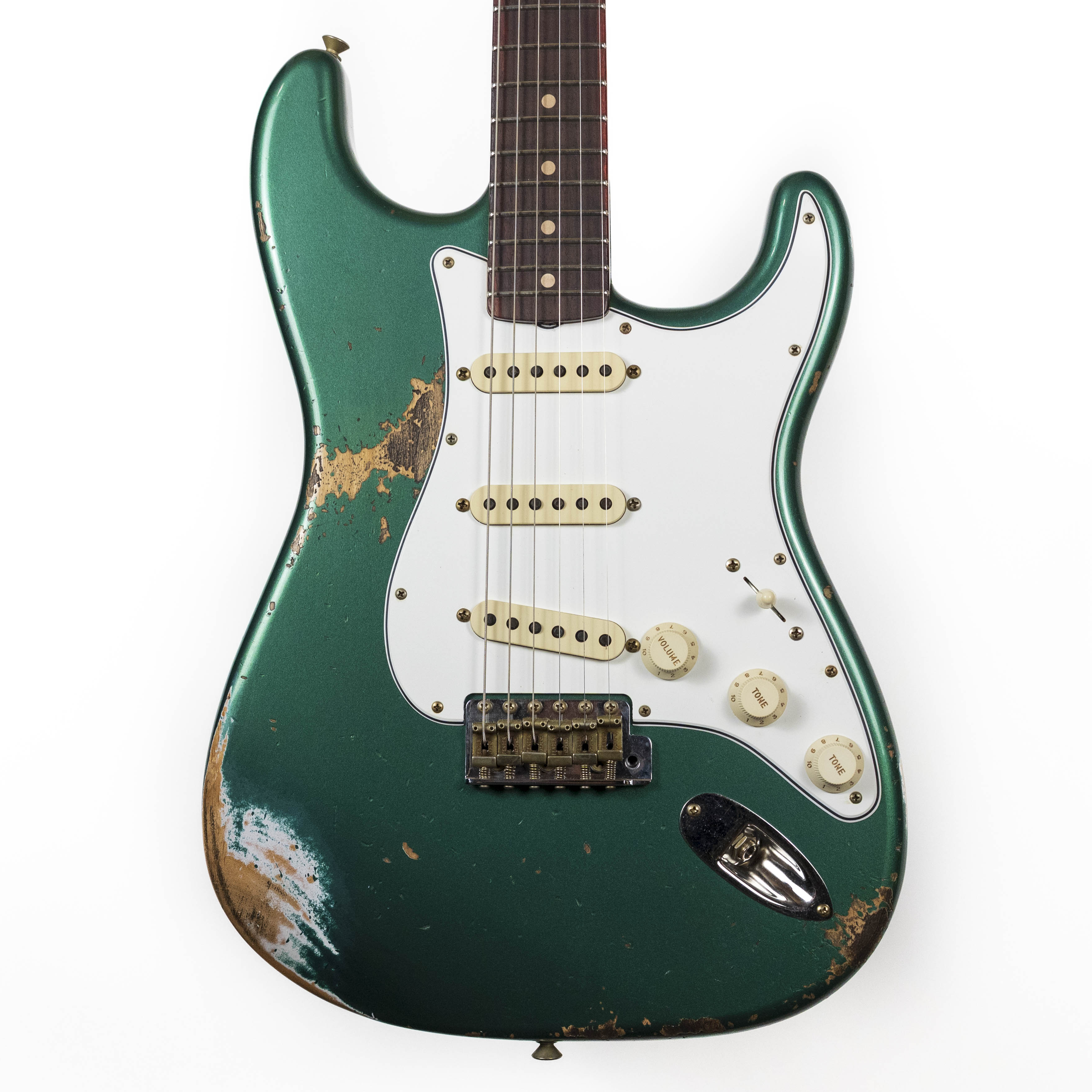 Fender Custom Shop, 1960 STRAT, Heavy Relic Aged Sherwood Green Metallic