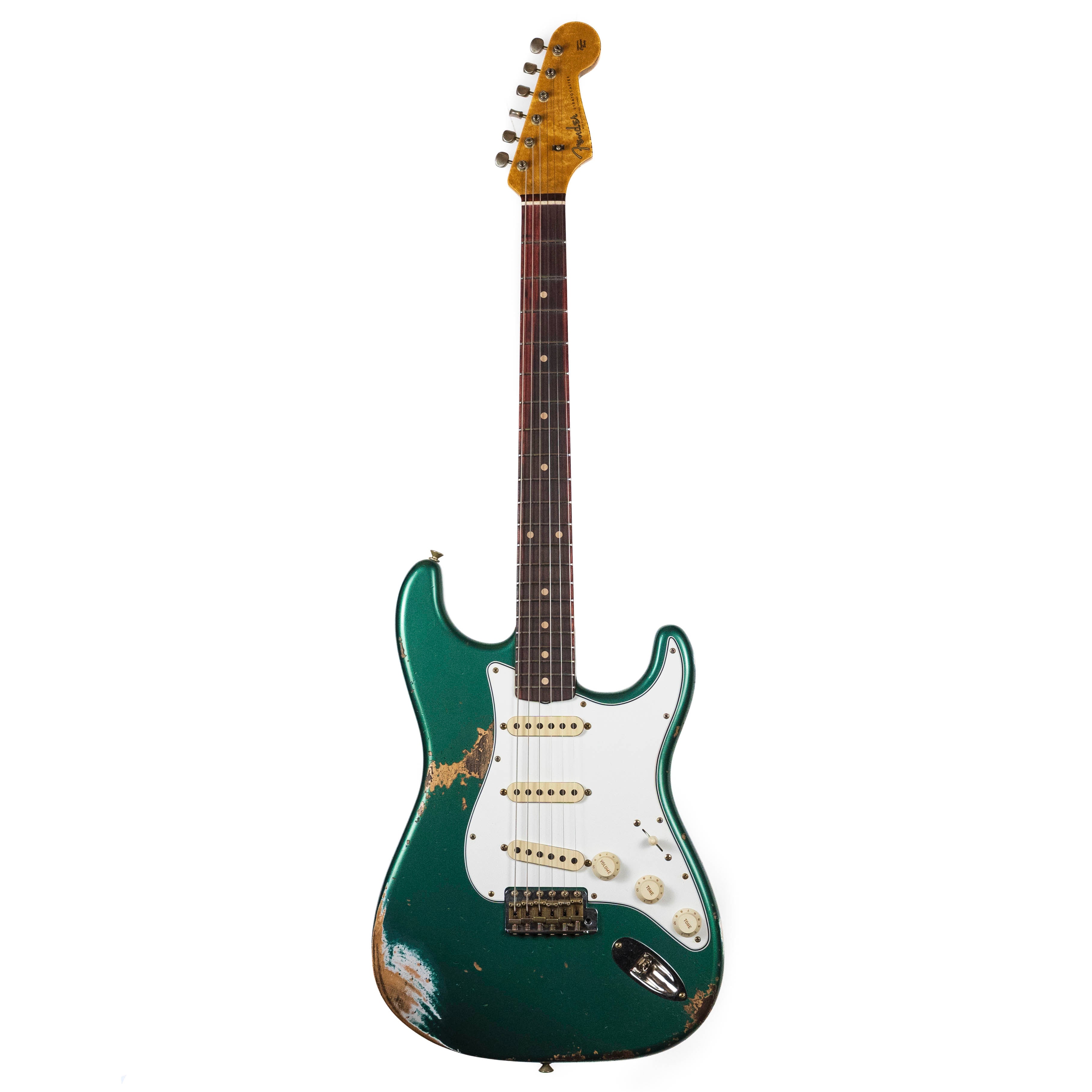 Fender Custom Shop, 1960 STRAT, Heavy Relic Aged Sherwood Green Metallic