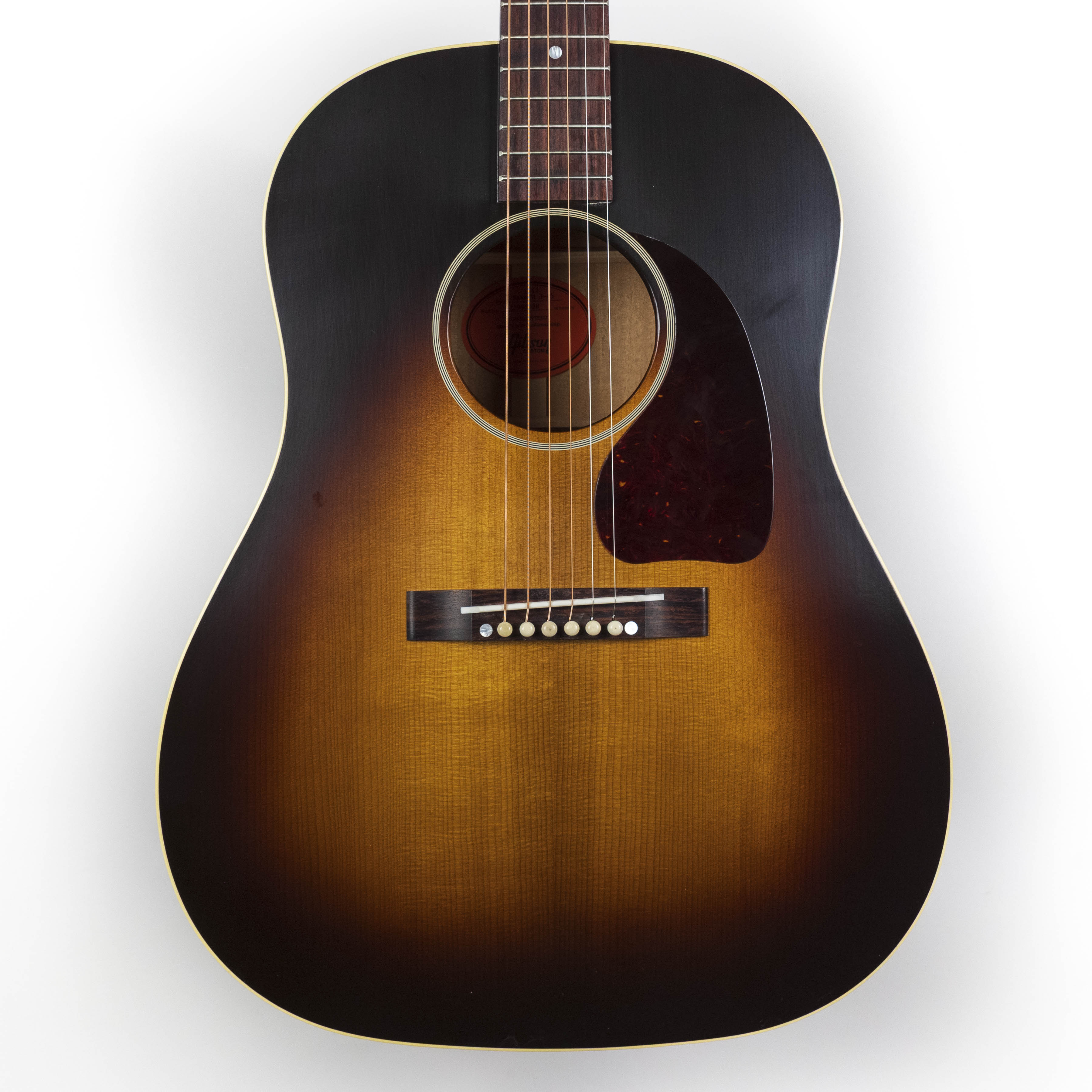 Gibson Custom 1942 Banner J-45 Vintage Sunburst — Rudy's Music