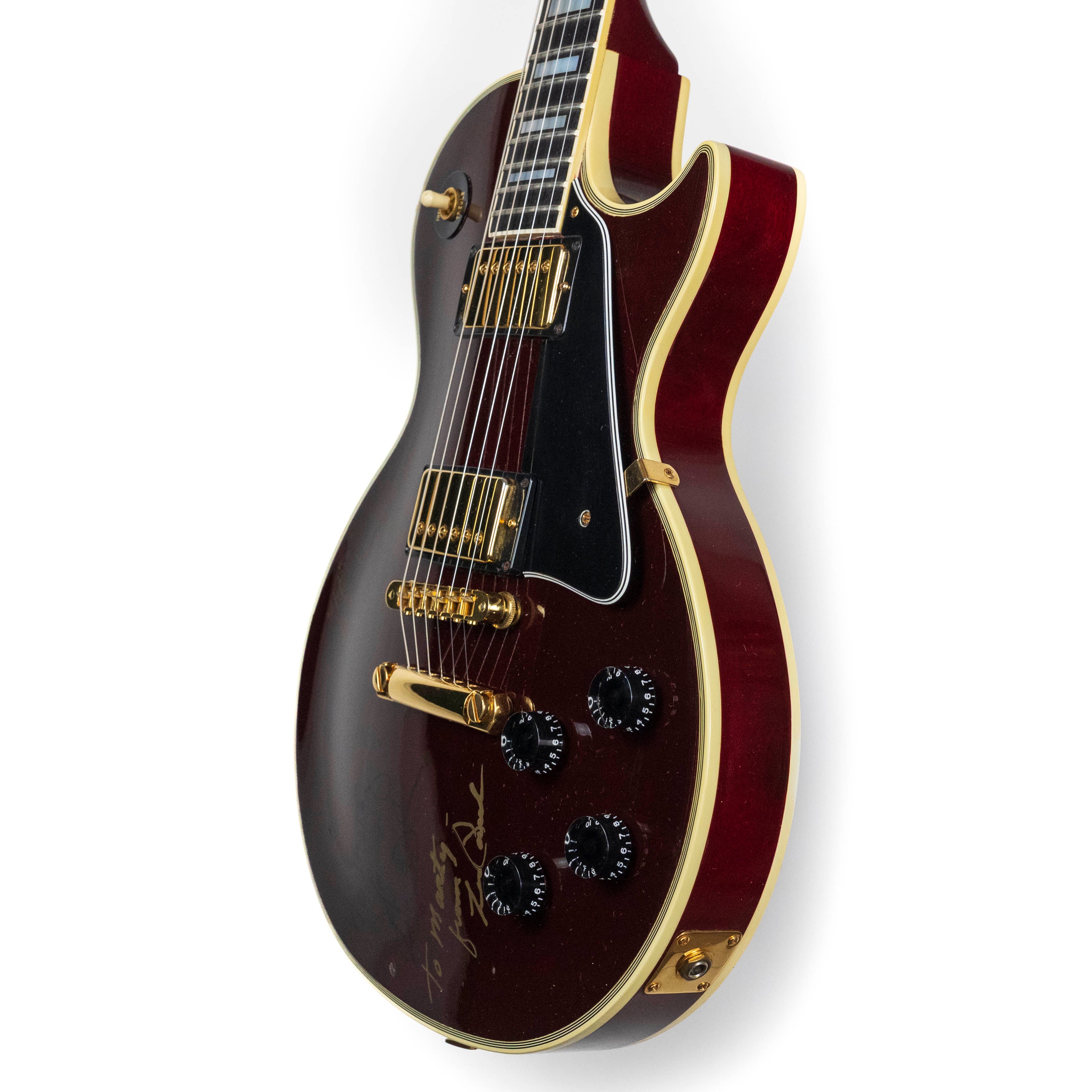 Gibson 1984 Les Paul Custom, Wine Red, Signed by Les Paul — Rudy's