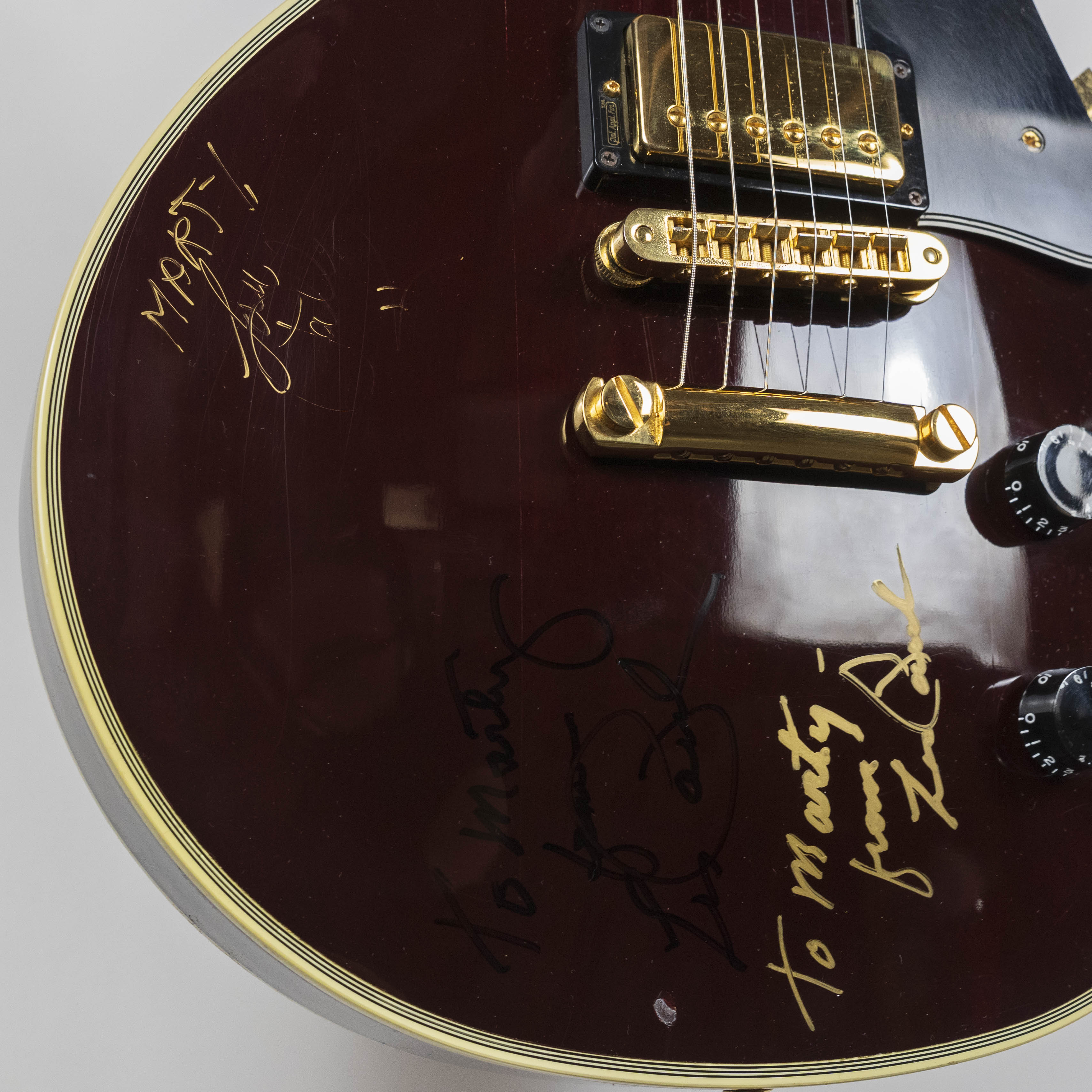 Gibson 1984 Les Paul Custom, Wine Red, Signed by Les Paul — Rudy's