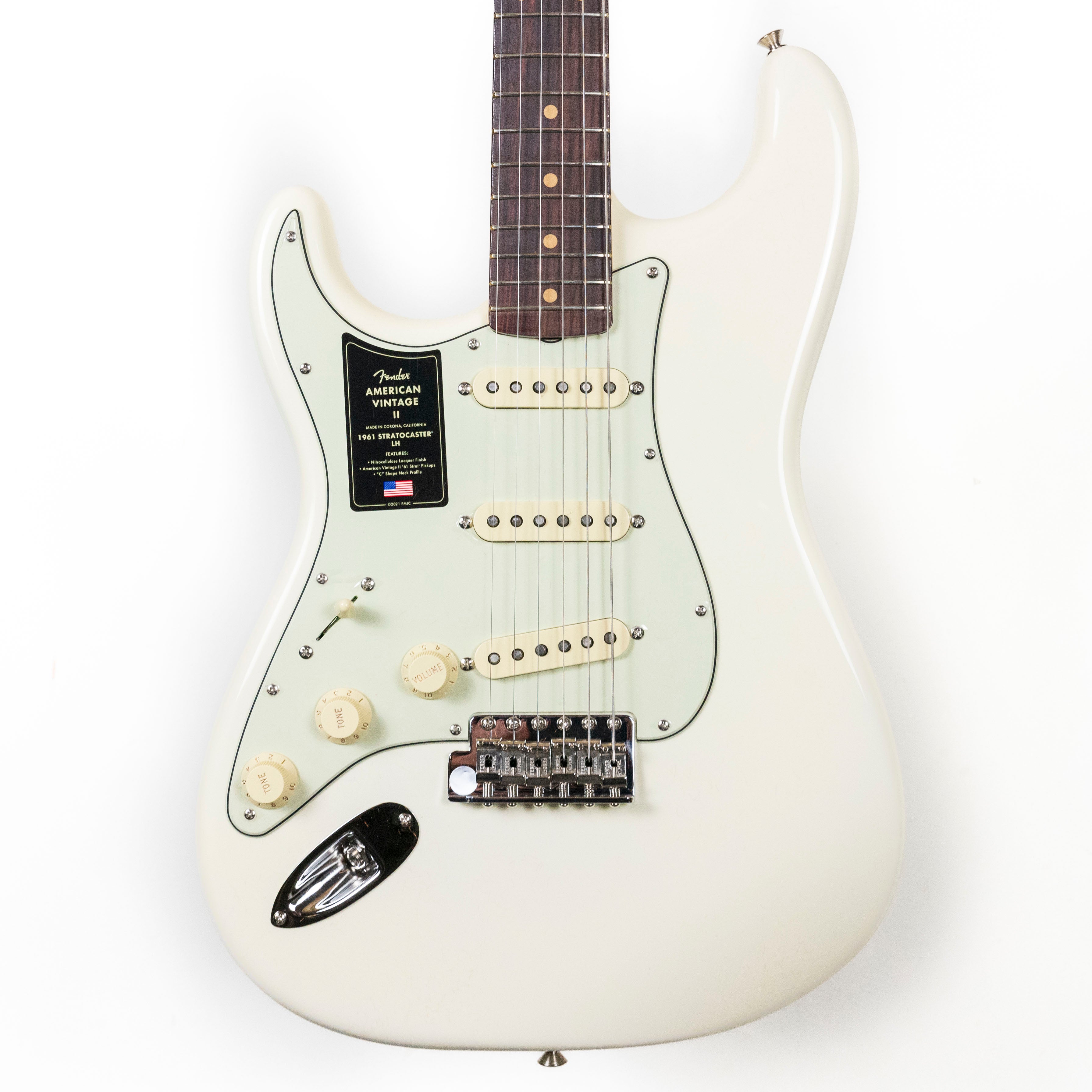 Fender American Vintage II 1961 Stratocaster Left-Hand, Olympic White