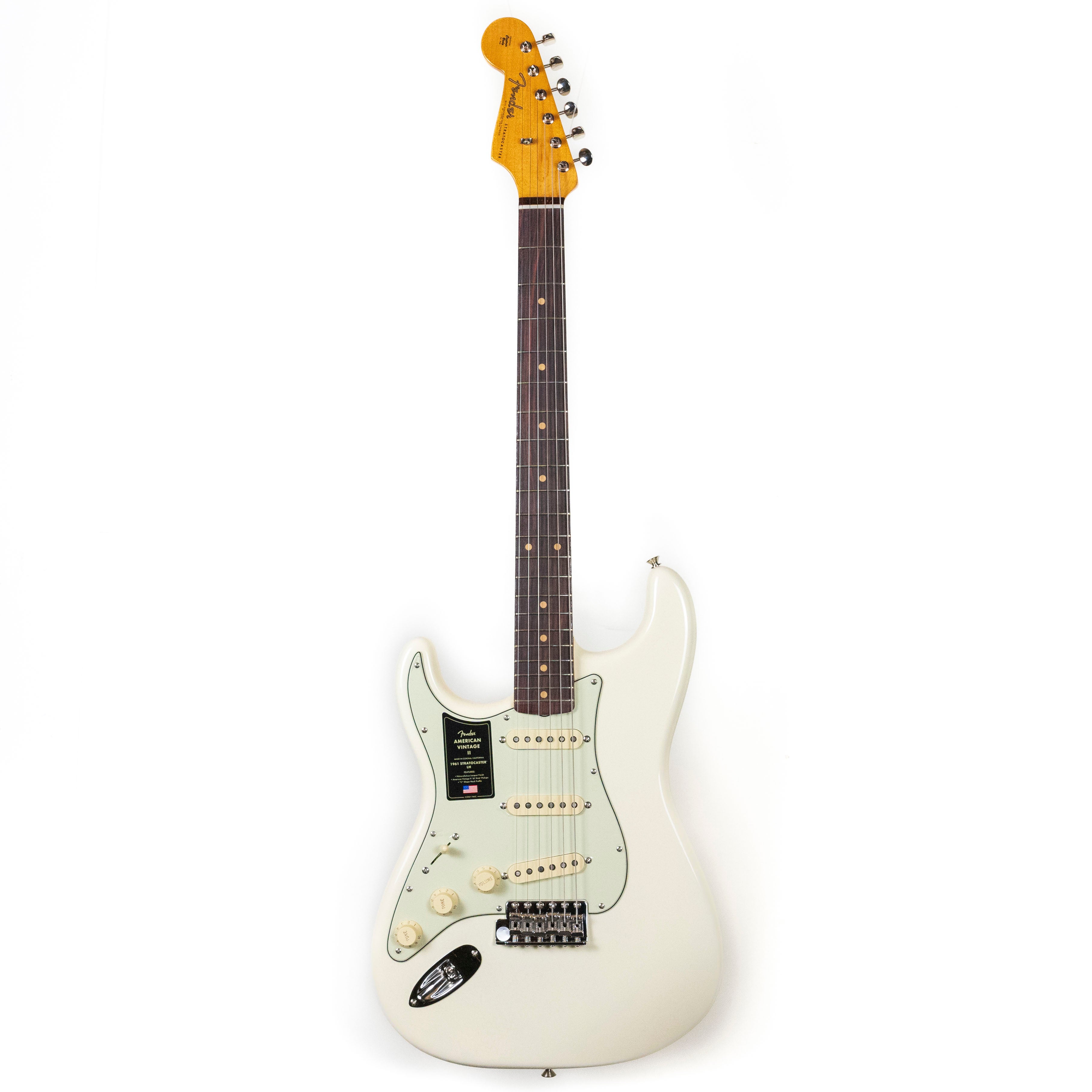 Fender American Vintage II 1961 Stratocaster Left-Hand, Olympic White