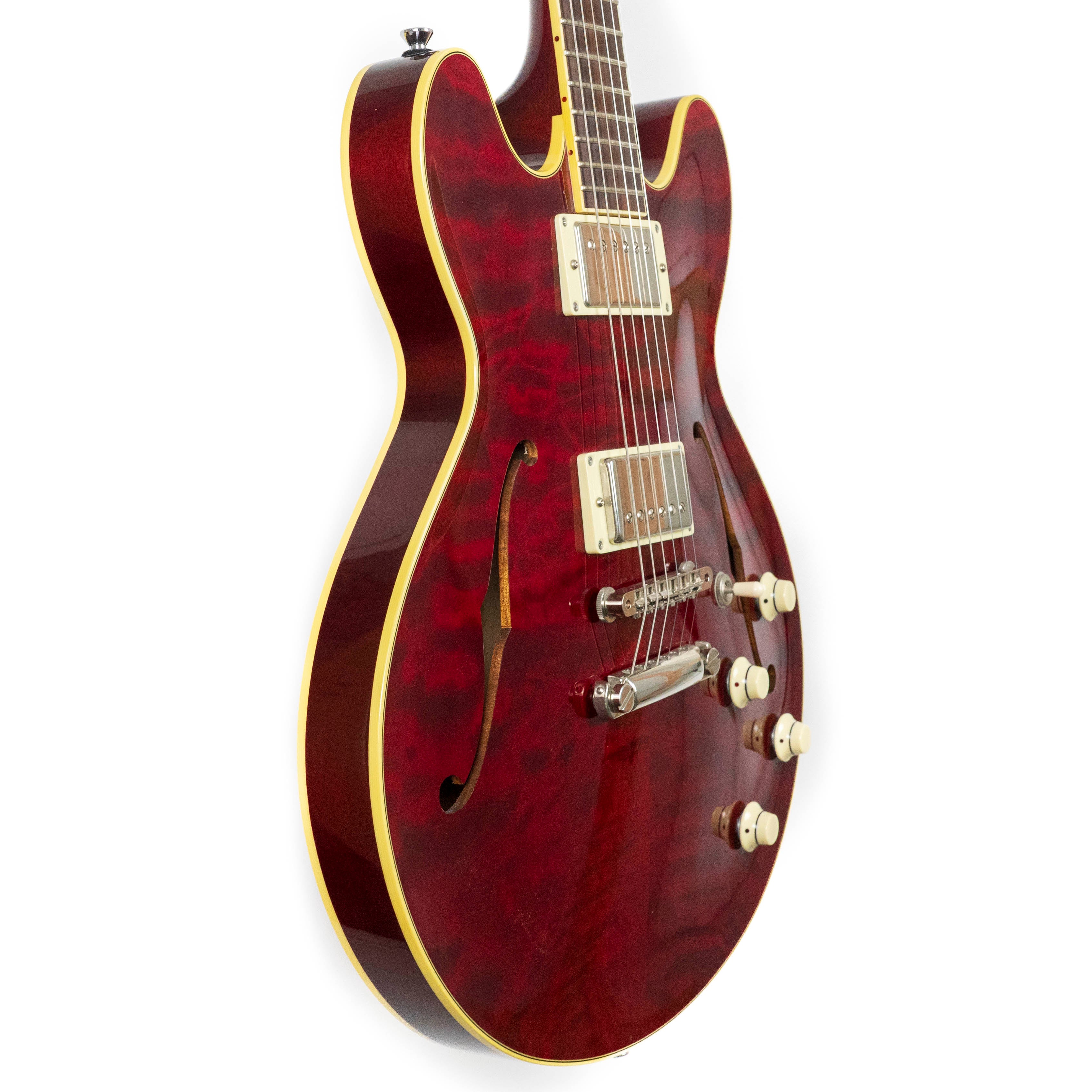 Collings 2006 I-35 DLX Cherry Premium Flame Maple Top