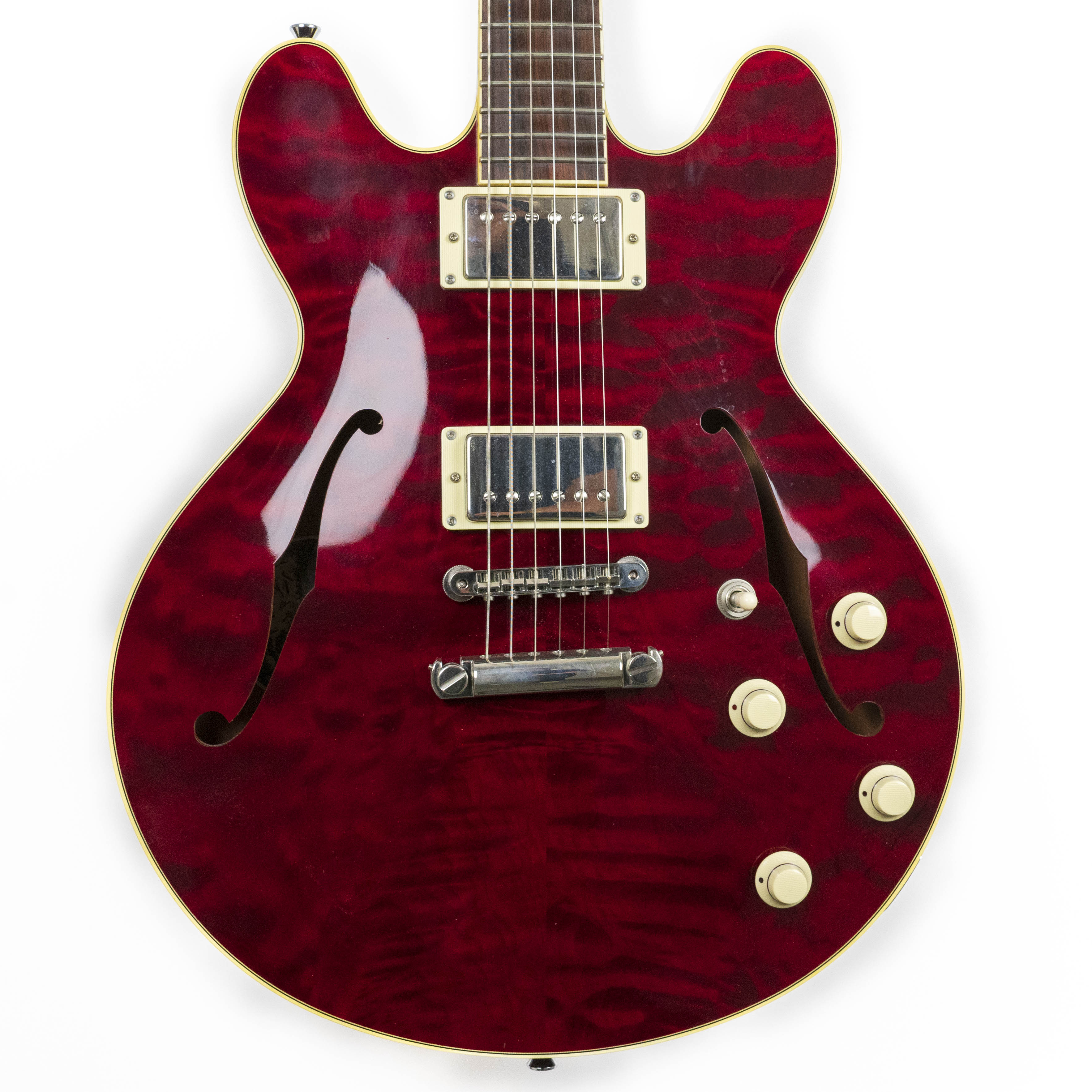 Collings 2006 I-35 DLX Cherry Premium Flame Maple Top