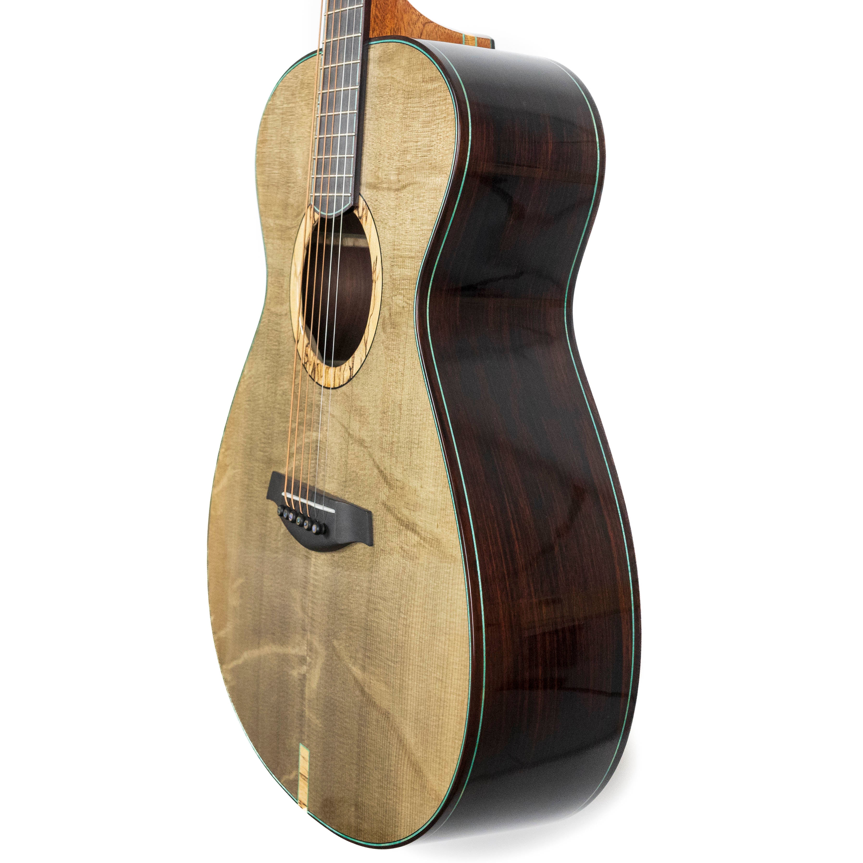 Brier Road 2024 OM Blue Float Log, Bearclaw Spruce Top #158