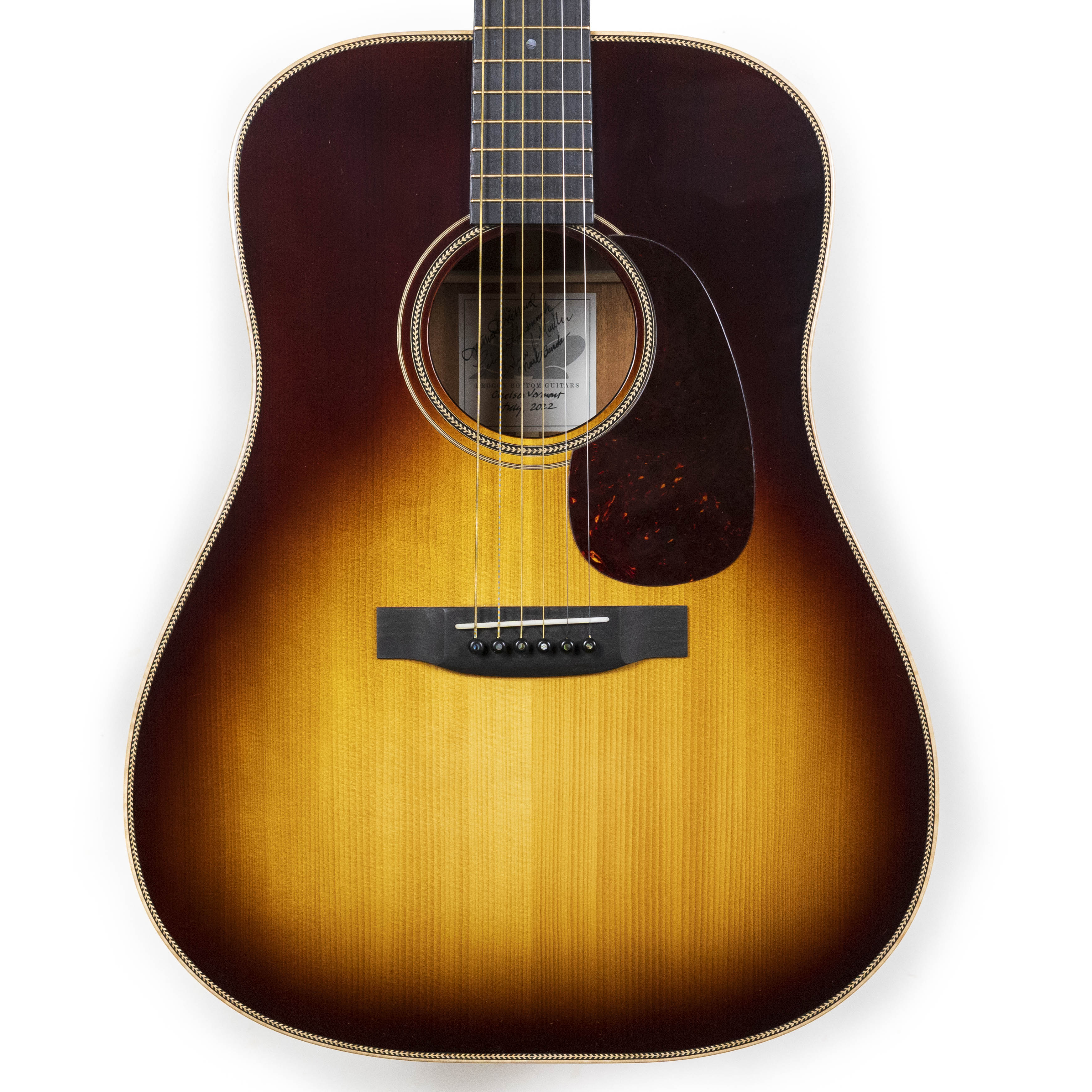 Froggy Bottom 2022 D-14 DLX Mahogany/Adirondack, Tobacco Burst