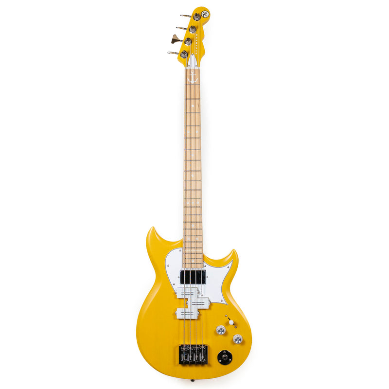 Reverend Mike Watt Wattplower 2, Satin Watt Yellow with Case