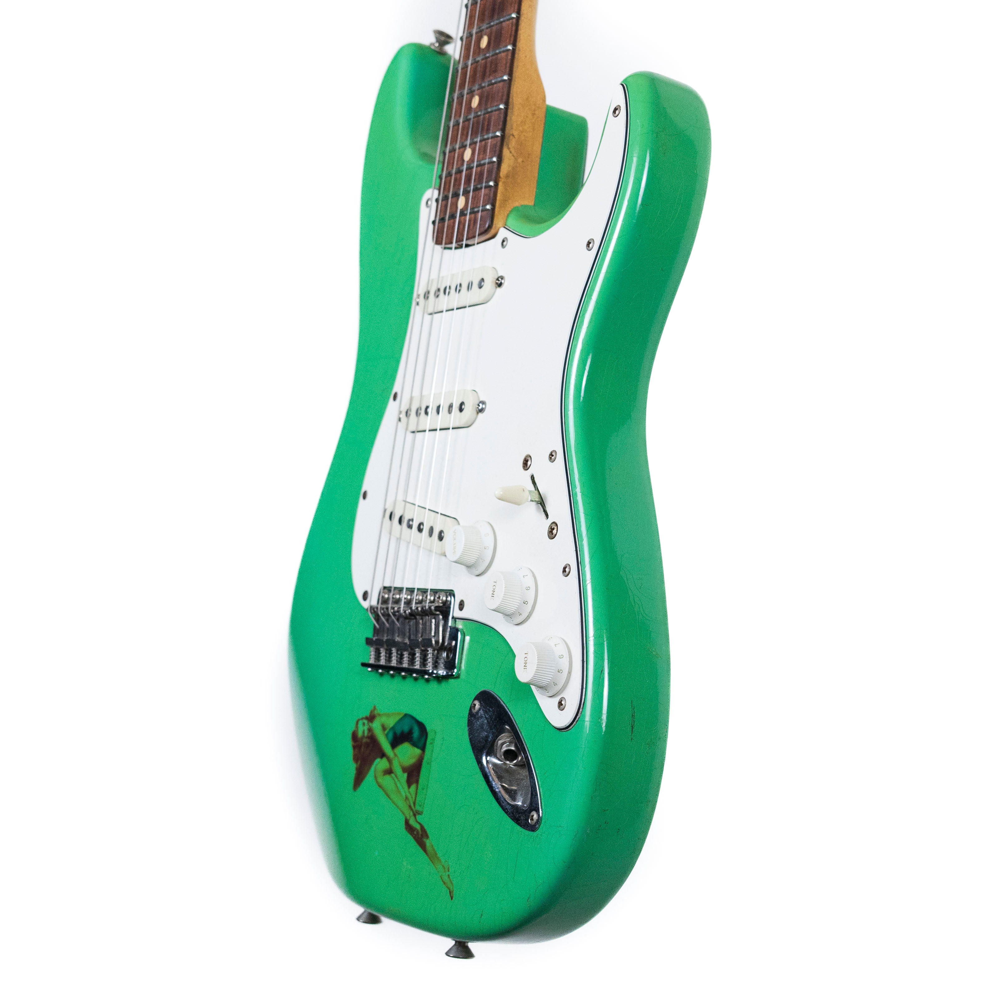 Schecter 1983 Strat-Style Seafoam Green, Owned by Jack Sonni (played at Live Aid 1985 concert)