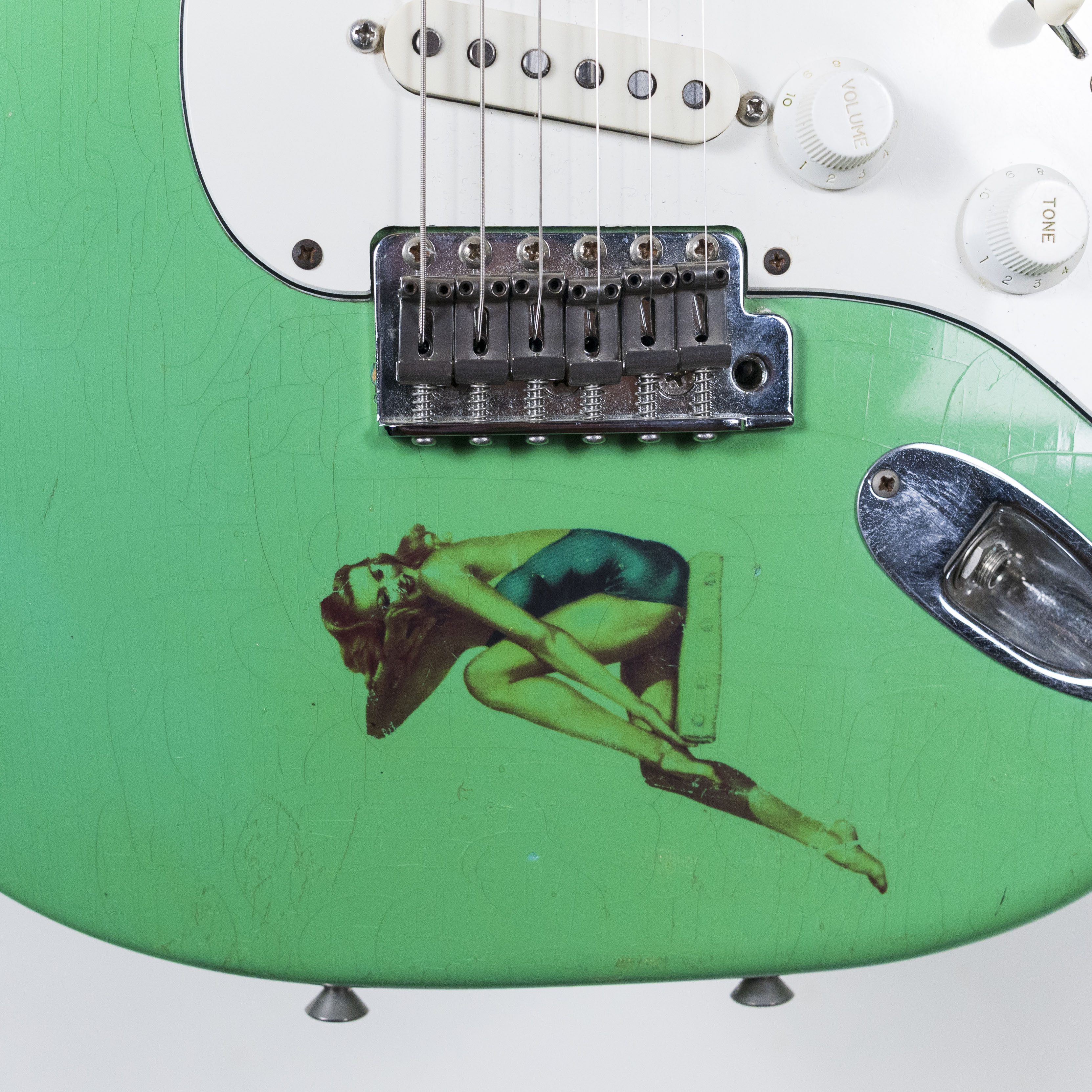 Schecter 1983 Strat-Style Seafoam Green, Owned by Jack Sonni (played at Live Aid 1985 concert)