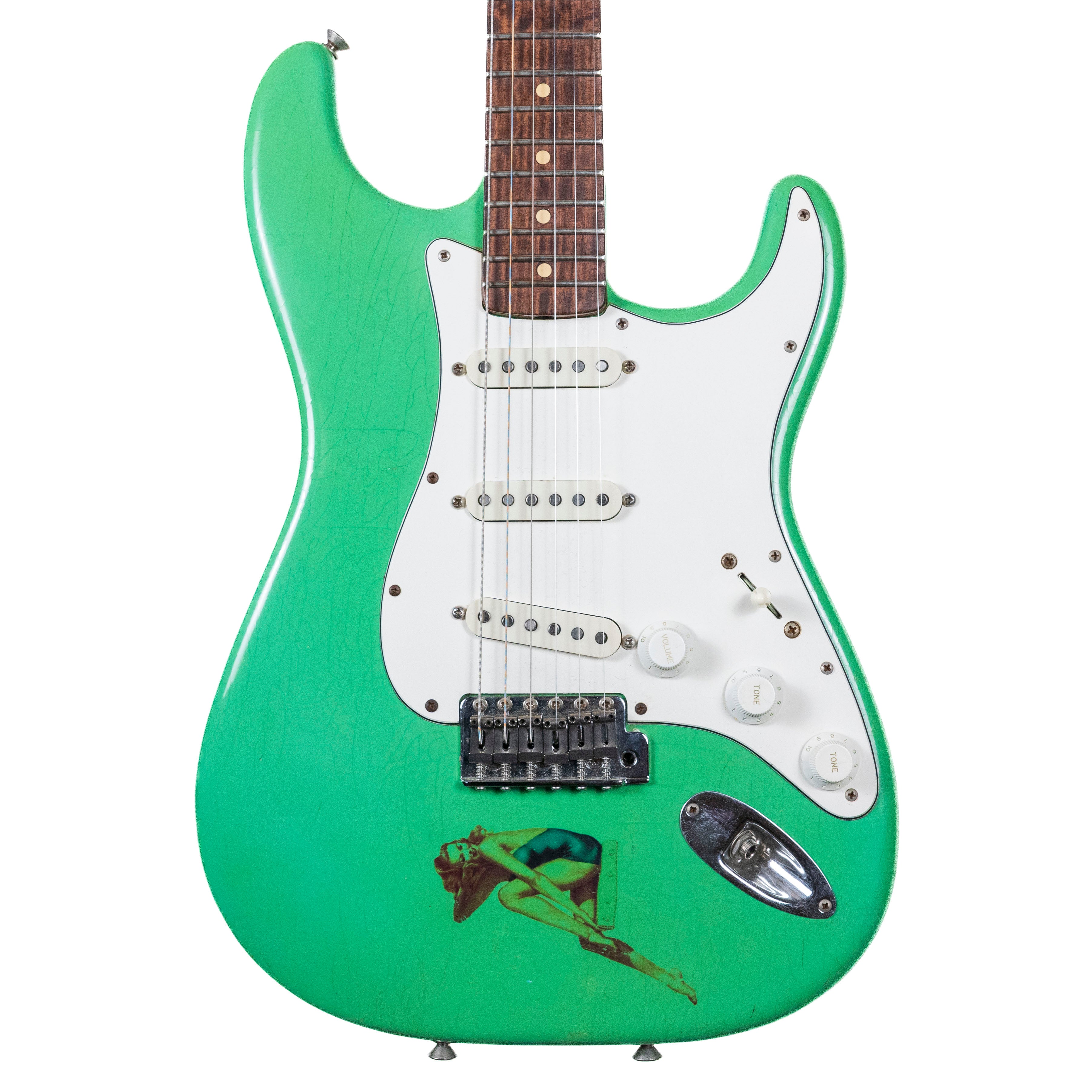 Schecter 1983 Strat-Style Seafoam Green, Owned by Jack Sonni (played at Live Aid 1985 concert)