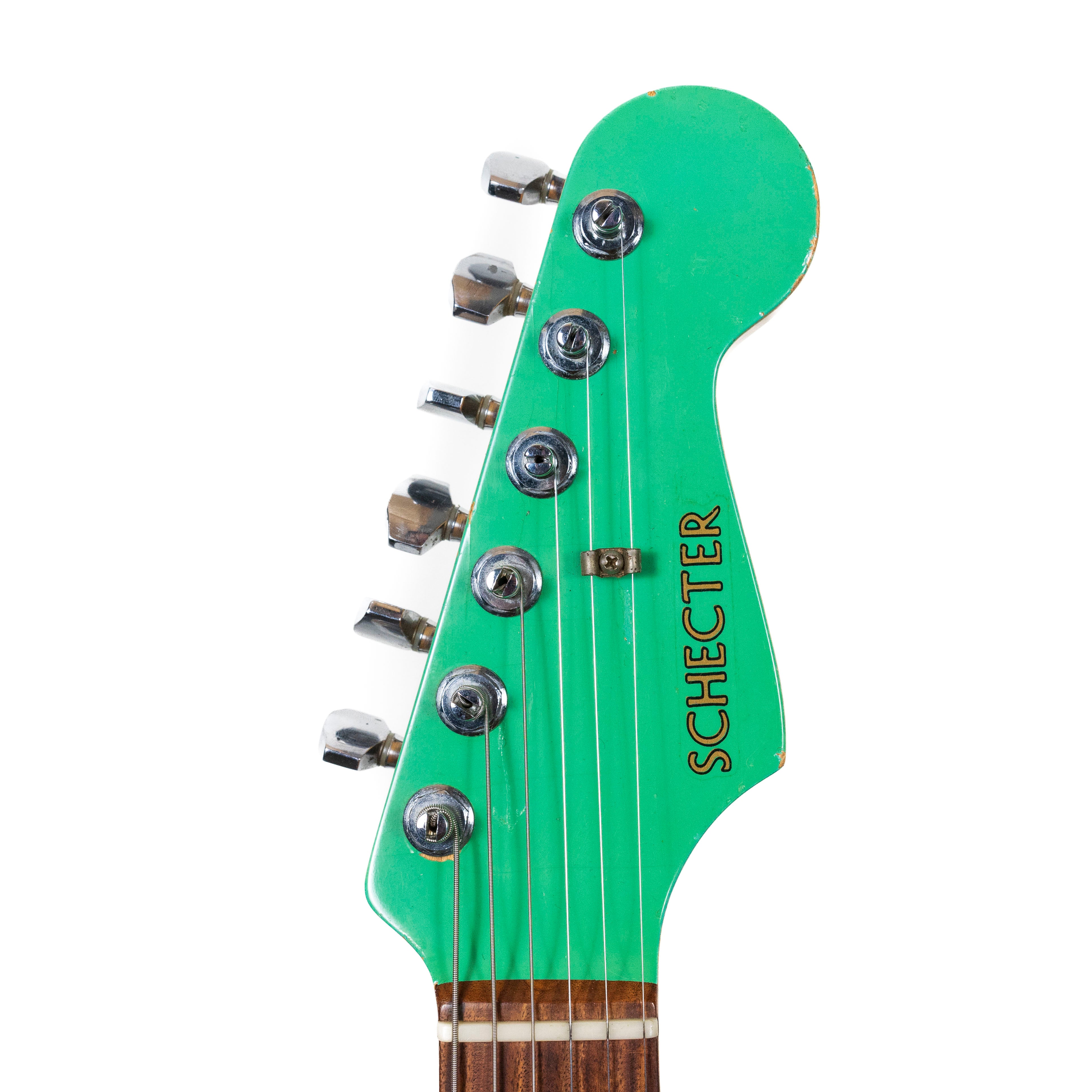 Schecter 1983 Strat-Style Seafoam Green, Owned by Jack Sonni (played at Live Aid 1985 concert)