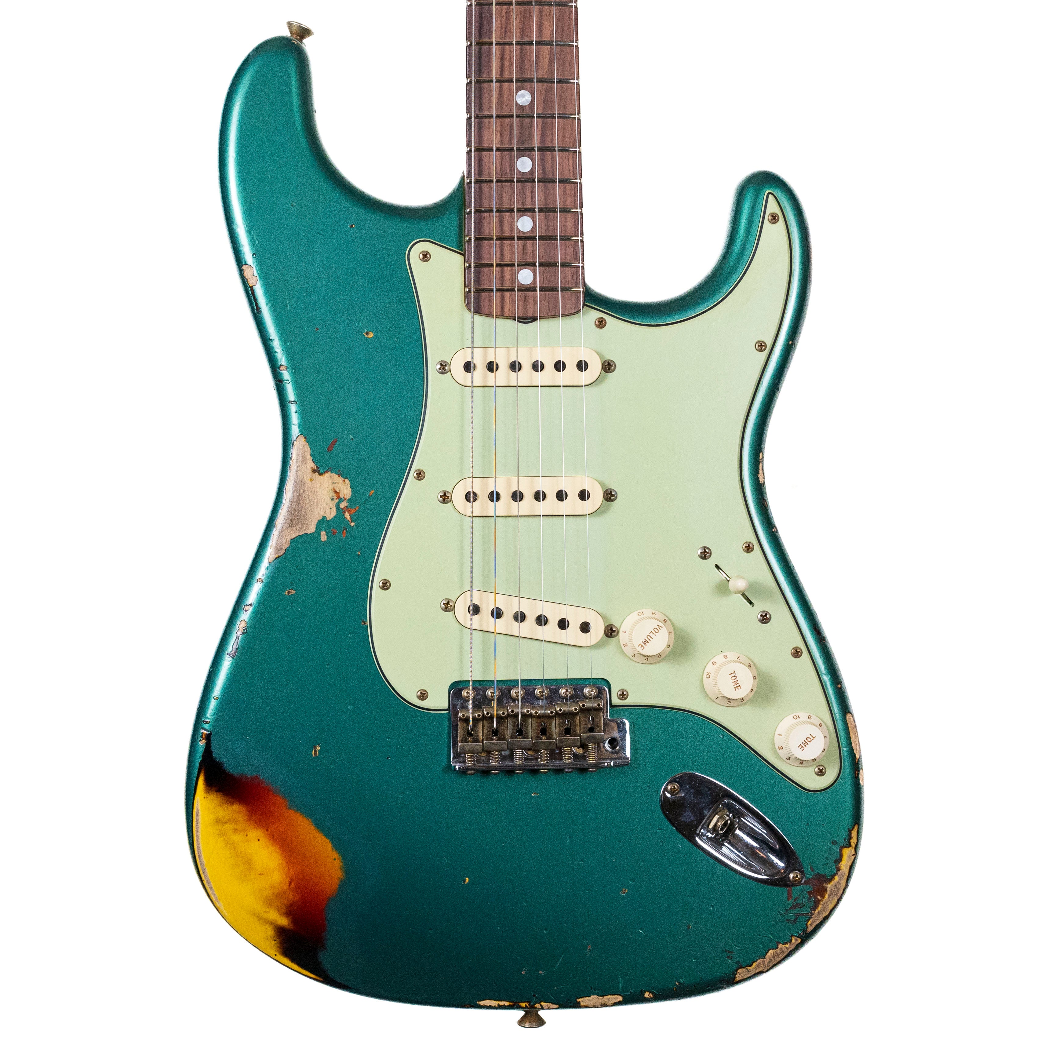 Fender Custom Shop 1967 Strat Sherwood Green Over Sunburst