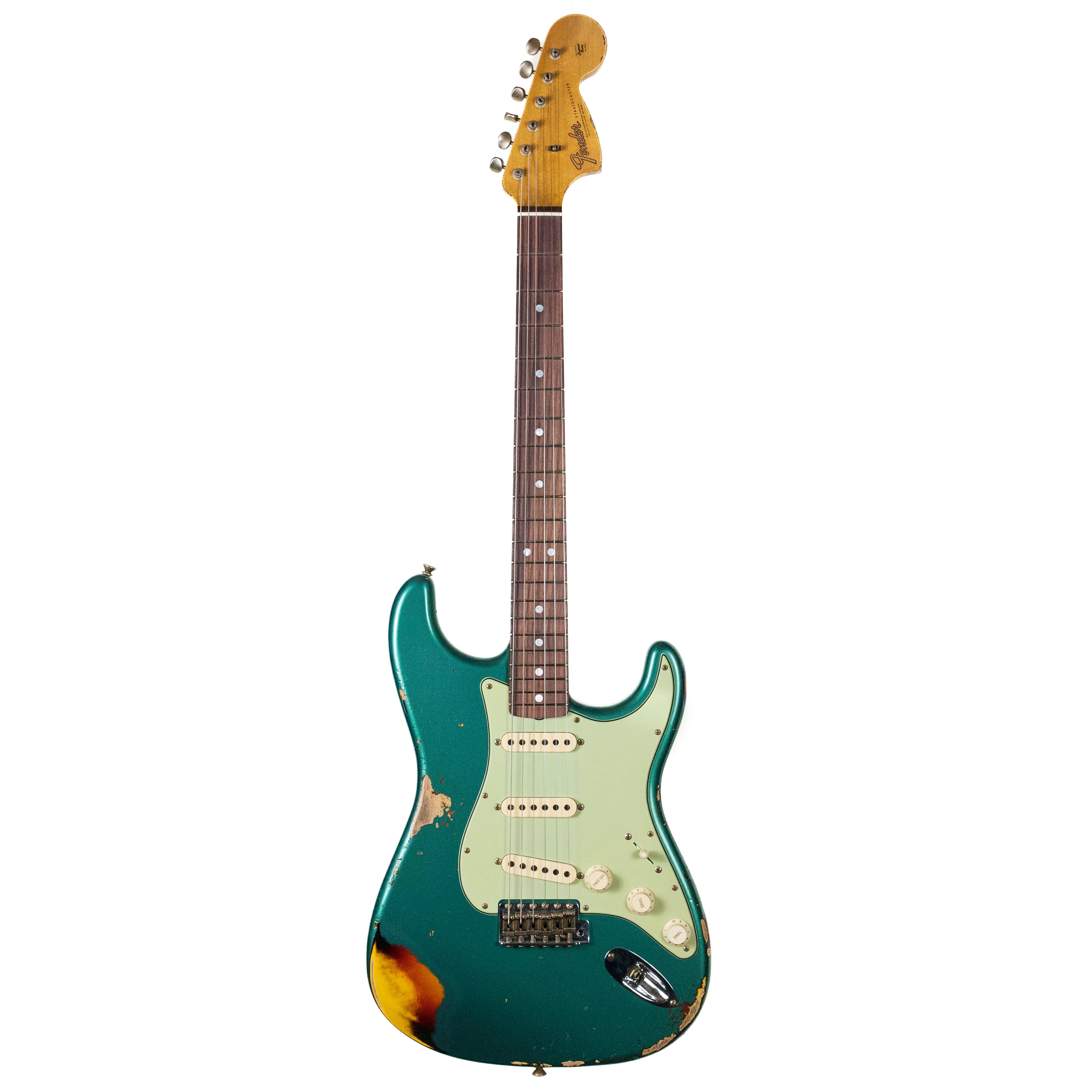 Fender Custom Shop 1967 Strat Sherwood Green Over Sunburst