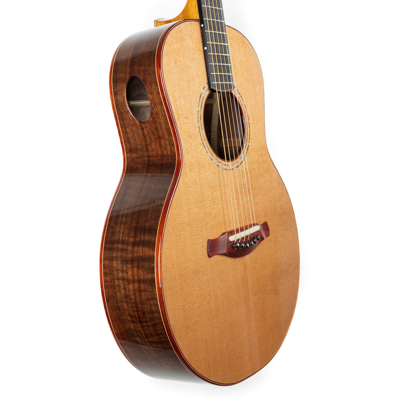 Irvin SP 14-fret, Highly Figured Claro Walnut, Western Red Cedar Top