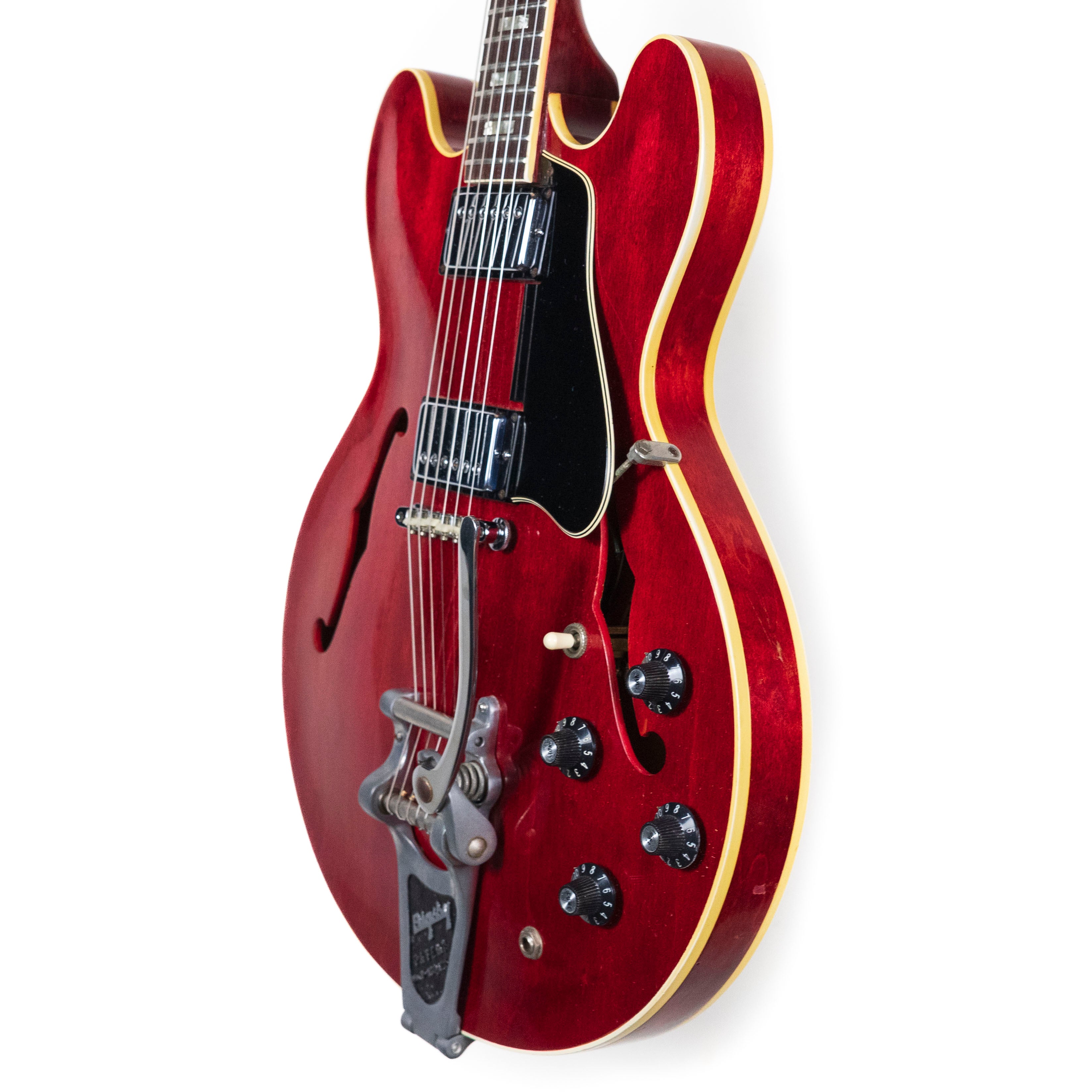 Gibson 1968 ES-335 Cherry, Factory Bigsby — Rudy's Music