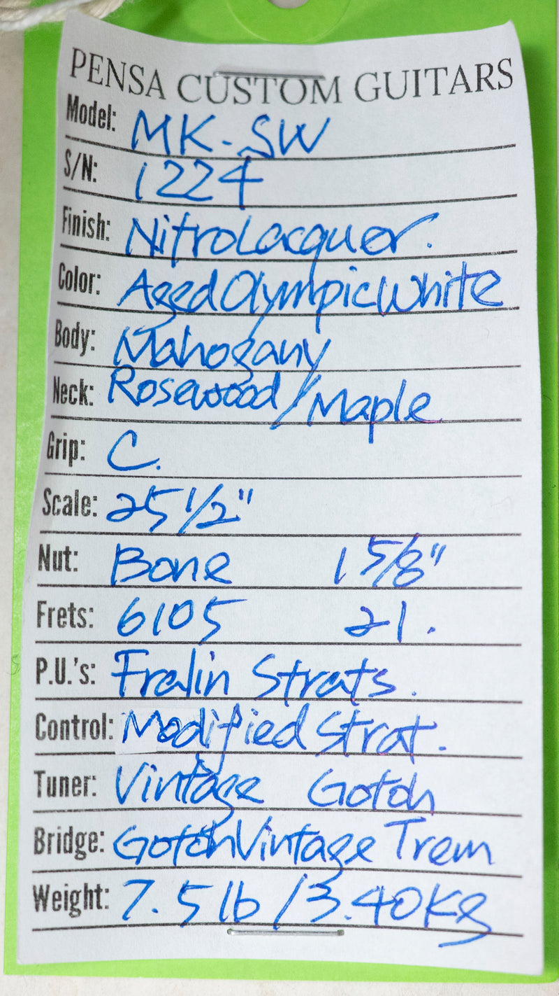 Pensa MK-SW, Lightly Aged Olympic White