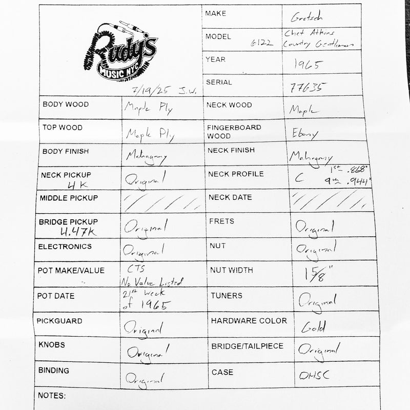 Gretsch 1964 Chet Atkins Country Gentleman, Walnut