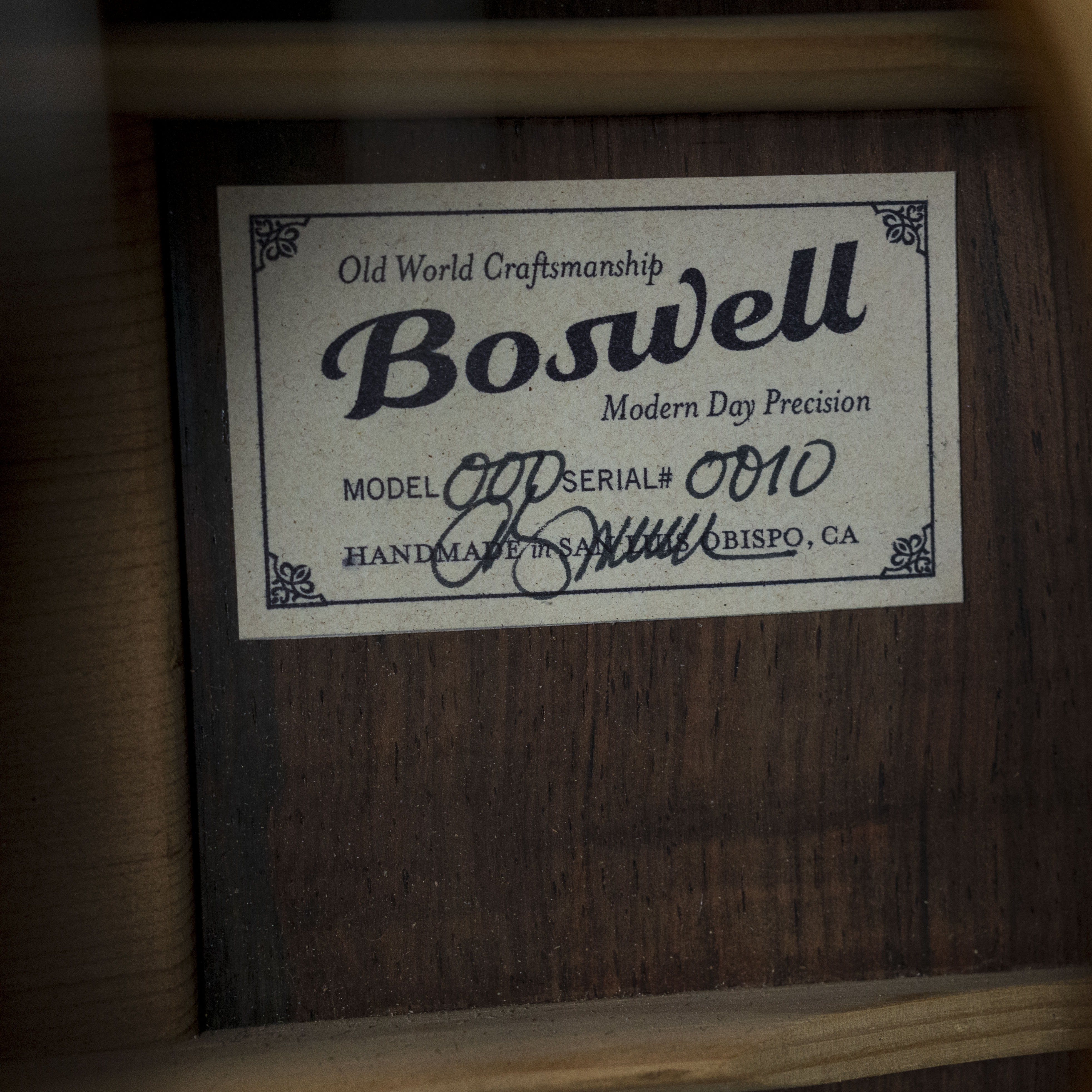 Boswell USED 000-14, Cedar/Brazilian Rosewood