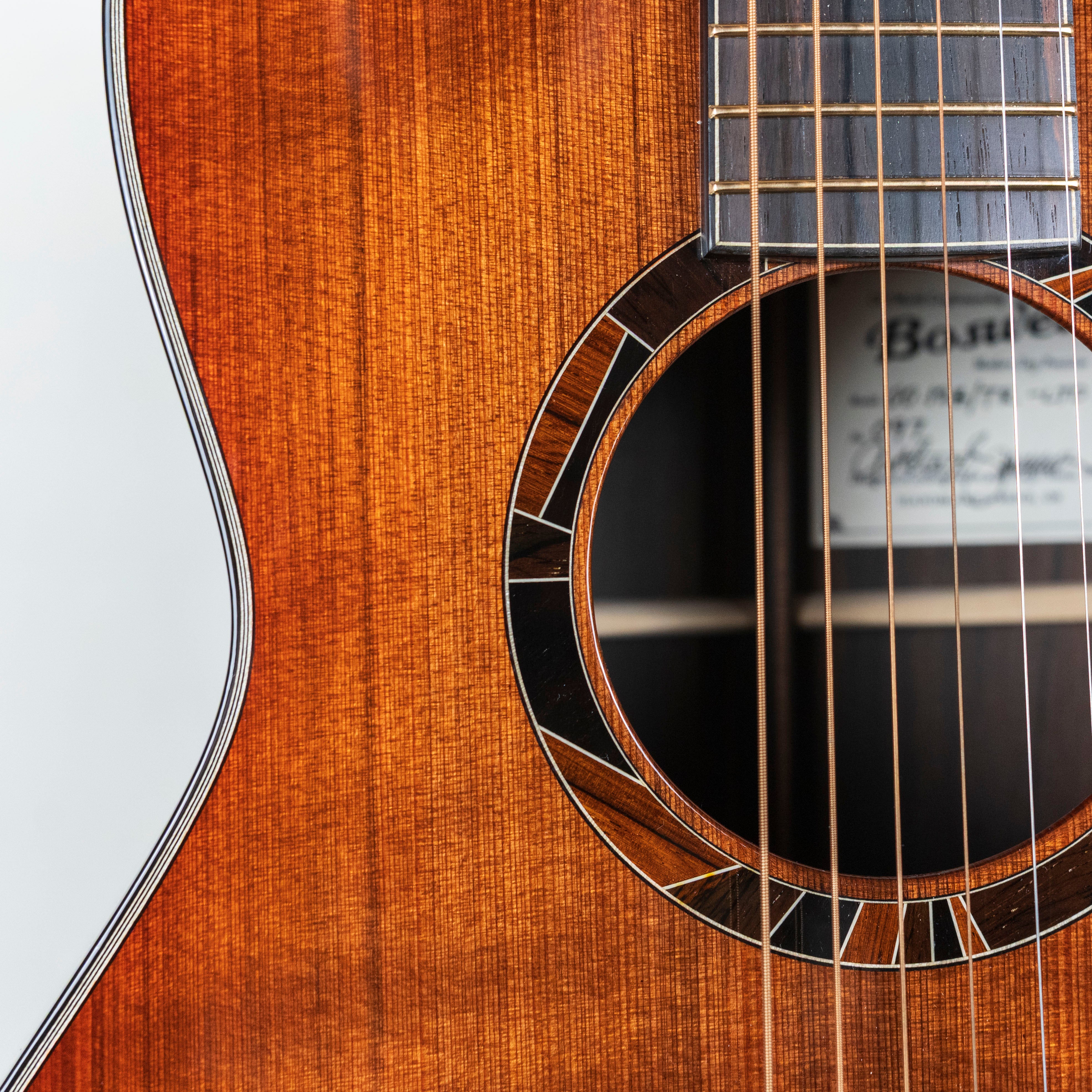 Boswell 00-12B Brazilian Rosewood, Figured Tunnel 13 Redwood Top