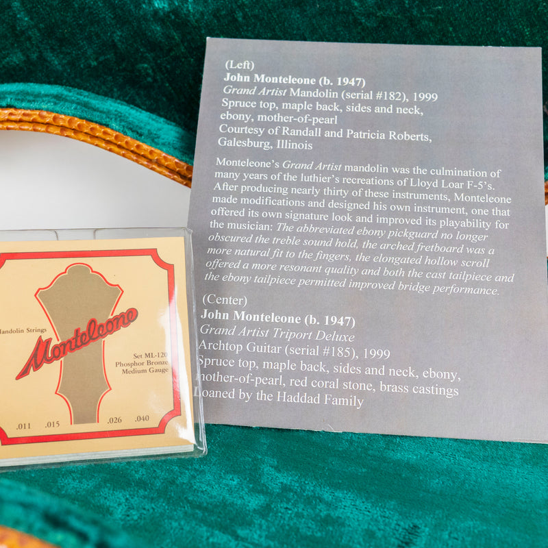 Monteleone 1999 Grand Artist Mandolin #182