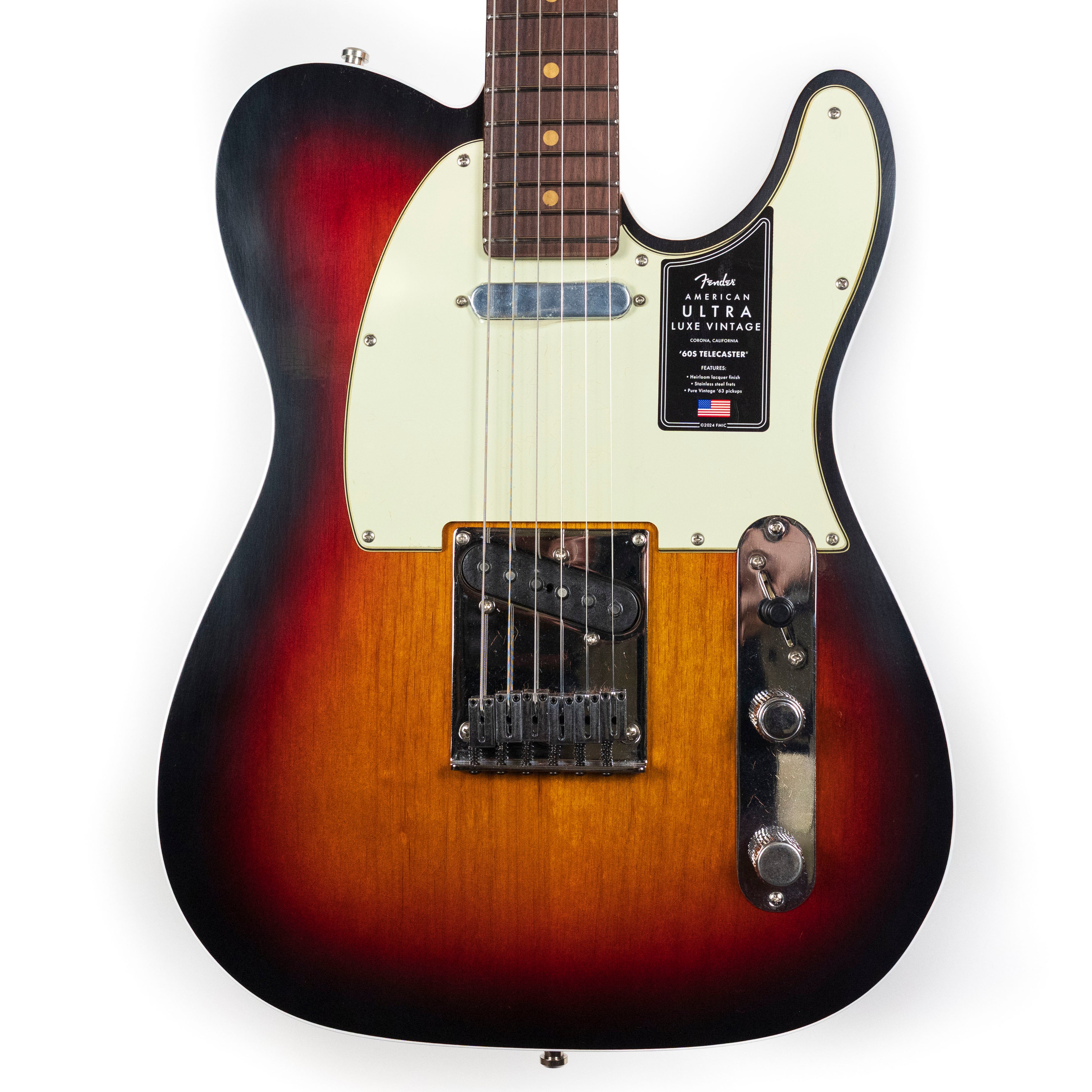 Fender American Ultra Luxe Vintage '60s Telecaster Custom, 3-Color Sunburst