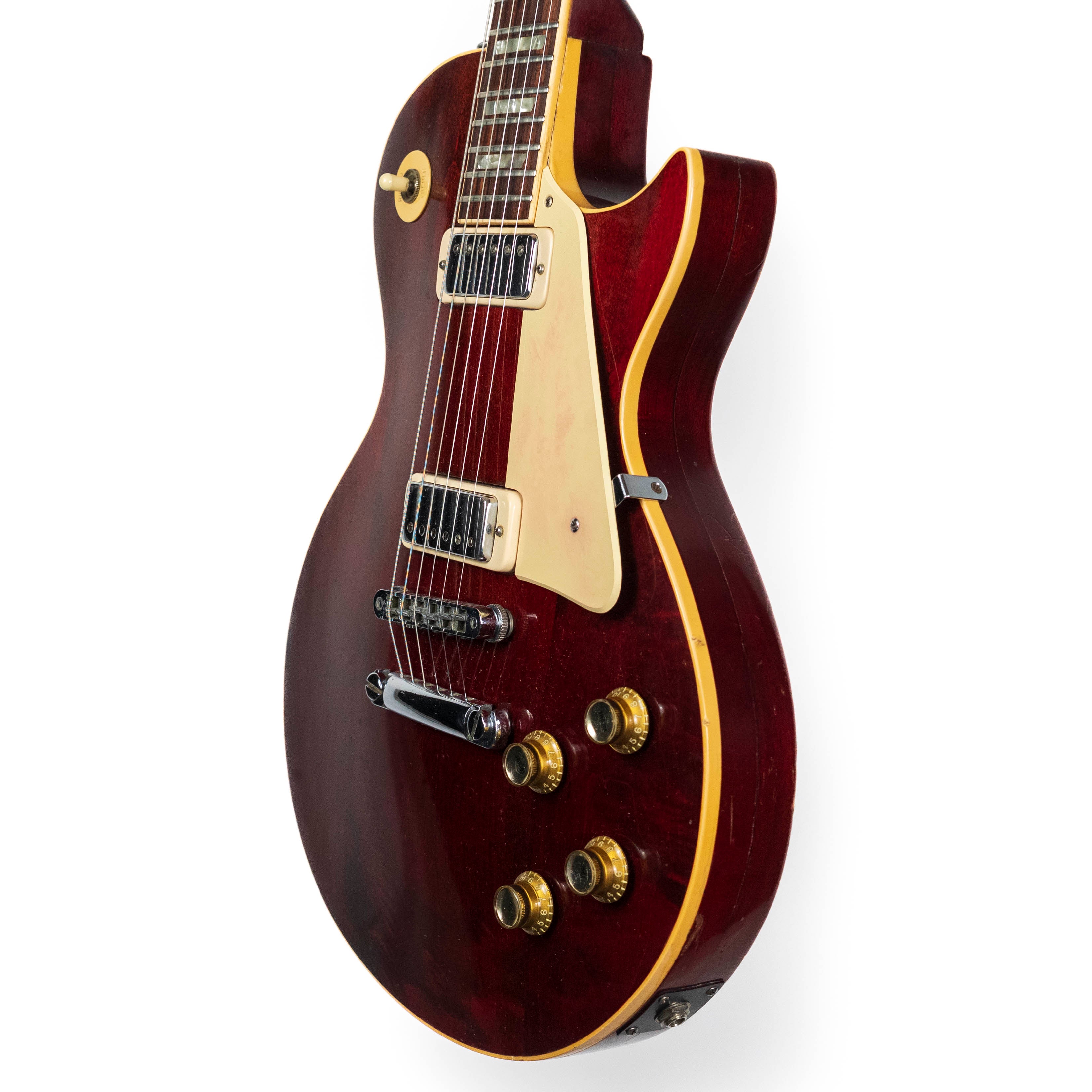 Gibson 1975 Les Paul Deluxe, Wine Red — Rudy's Music