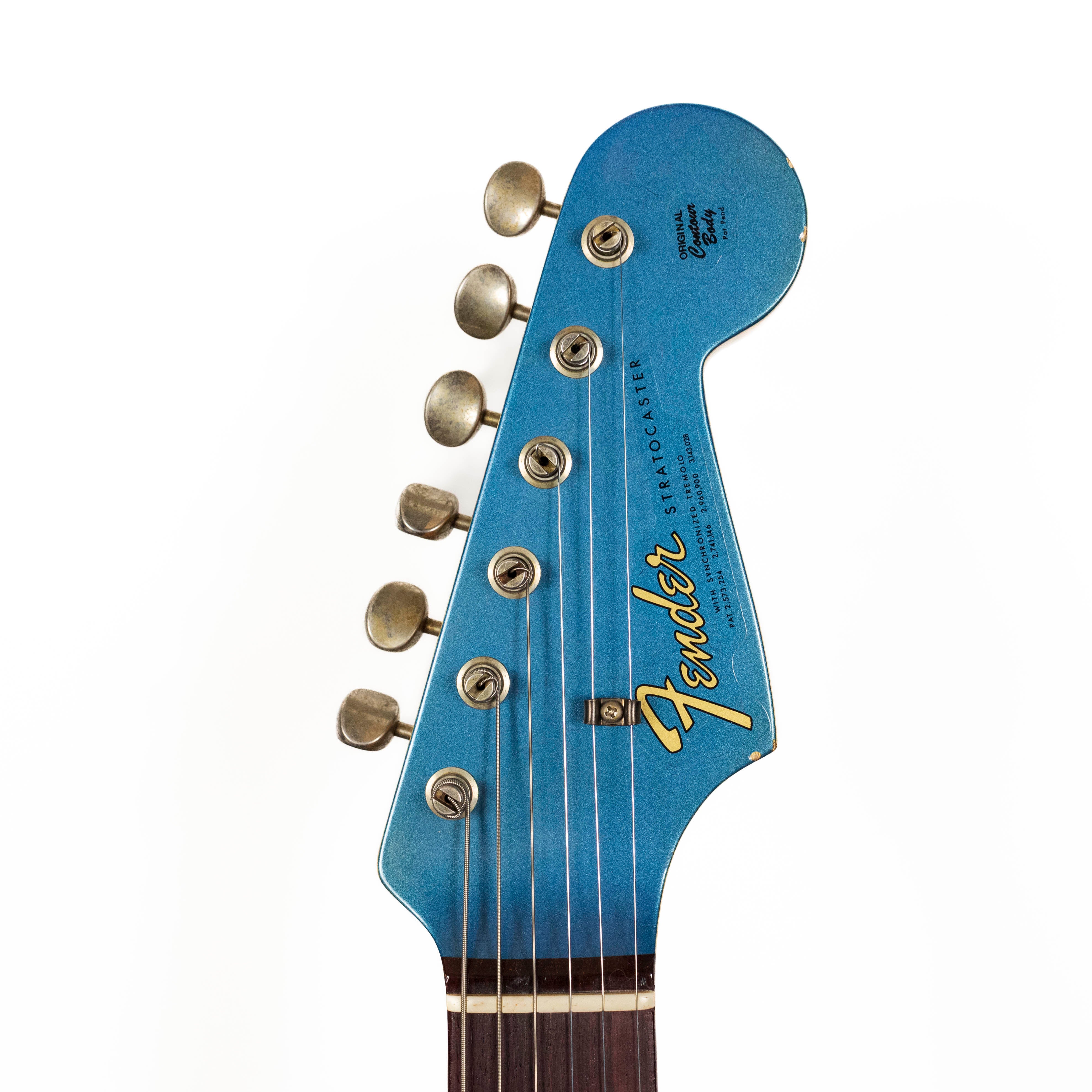 Fender Custom Shop 1965 Strat, Relic Lake Placid Blue — Rudy's Music
