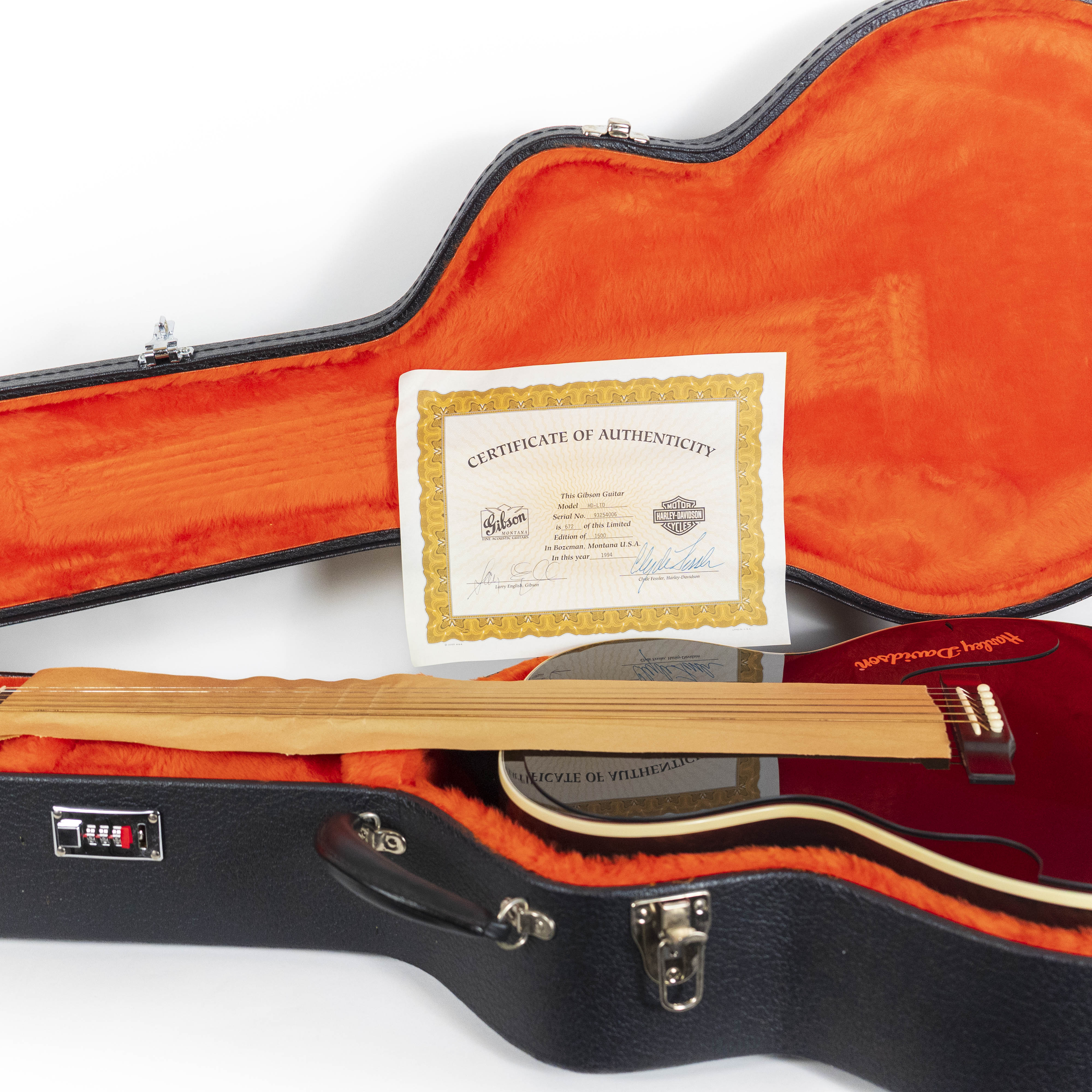 Gibson 1994 Harley Davidson J-185, #672 of 1500, NOS Condition