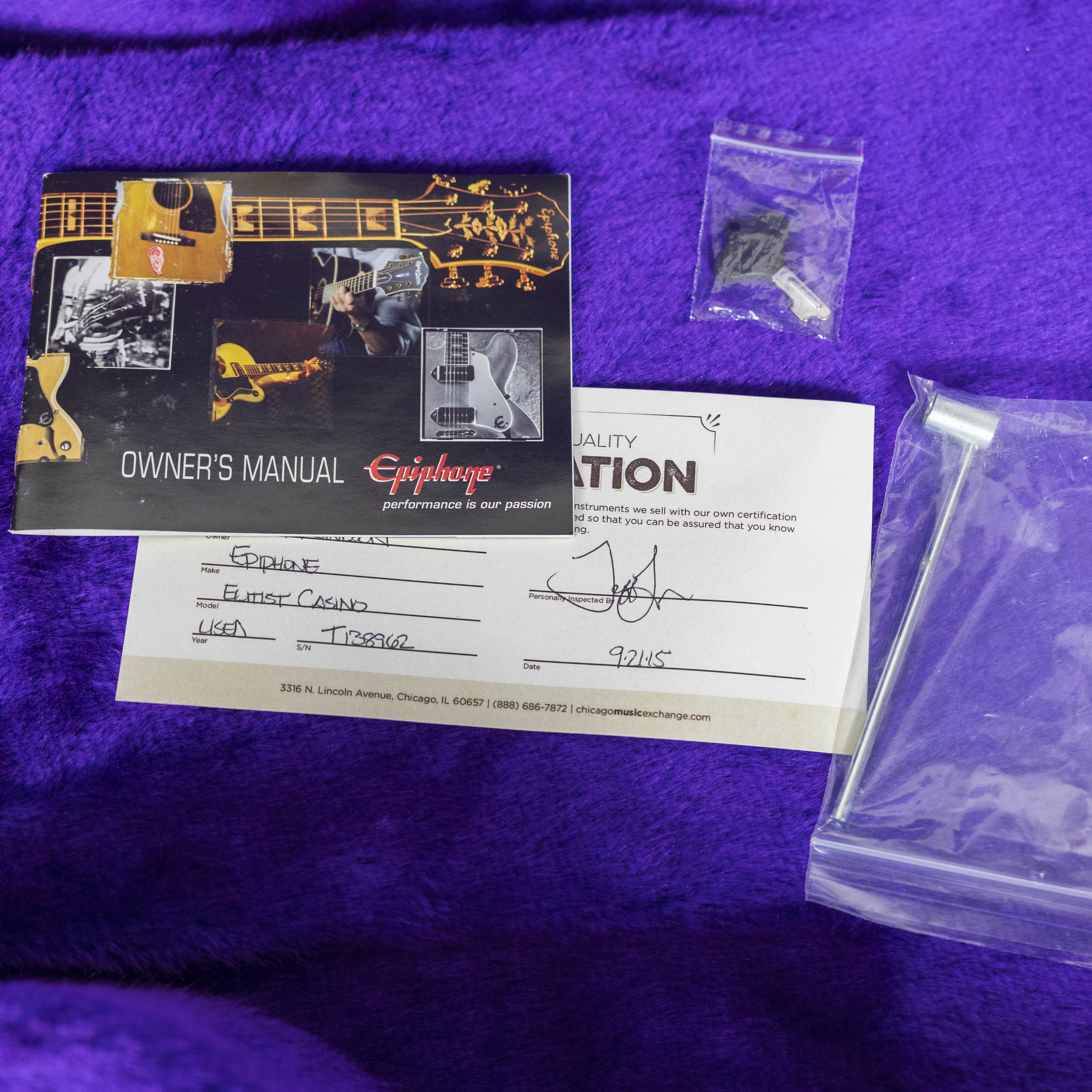Epiphone USED Elitist Casino, MIJ