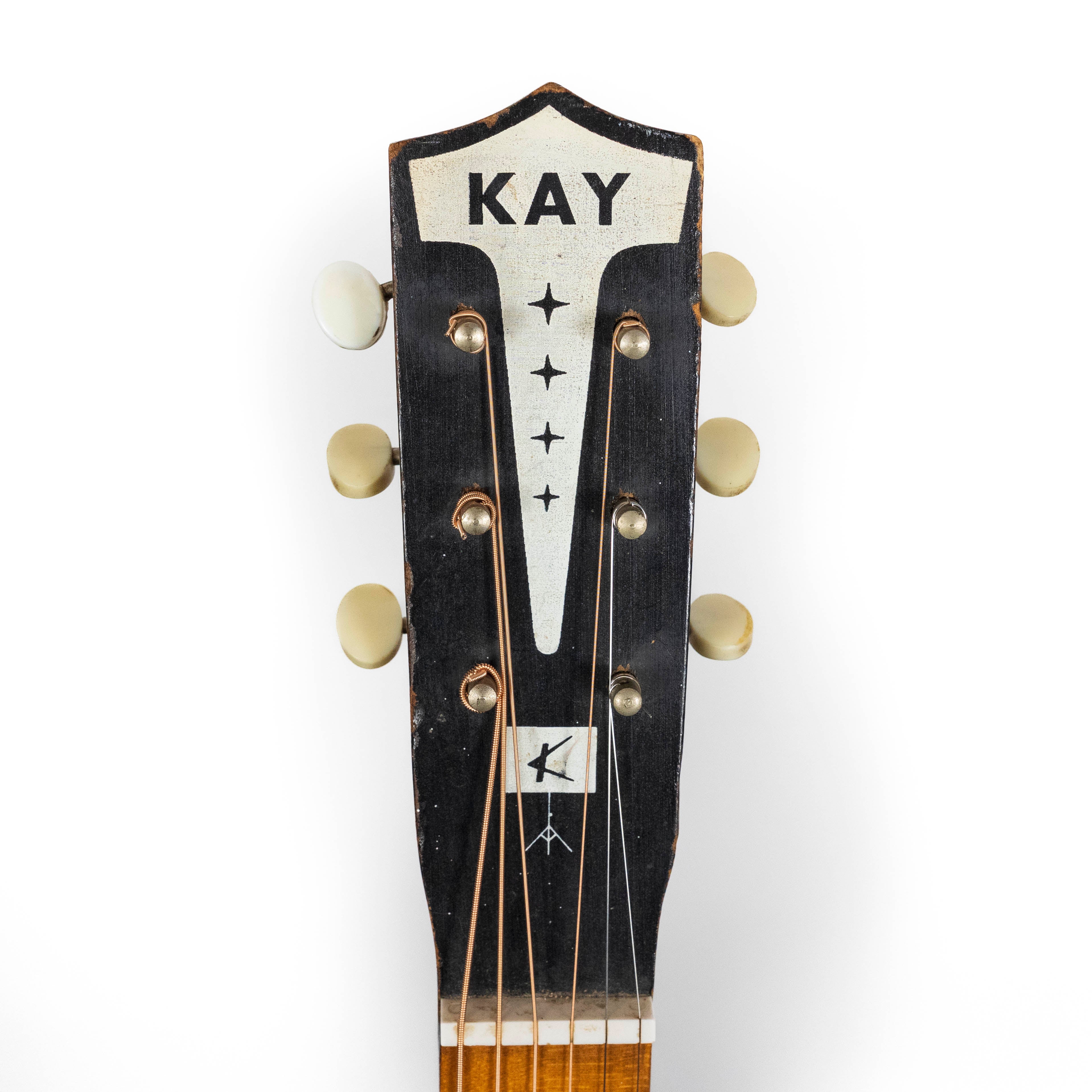 Kay 1960s K1160 Parlor Guitar, Black
