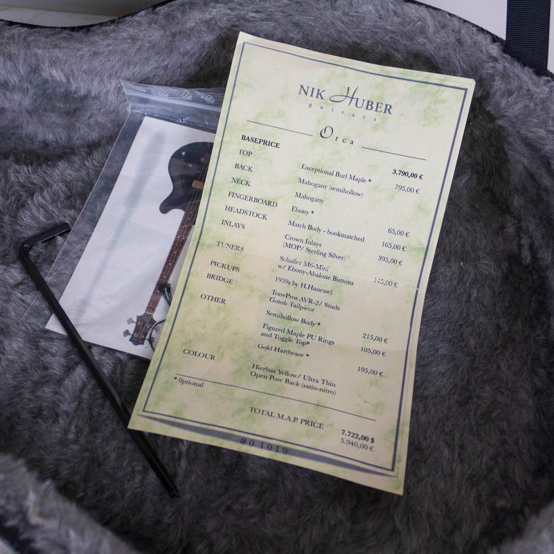 Nik Huber 2011 Orca in Hierbas Yellow #0 1019