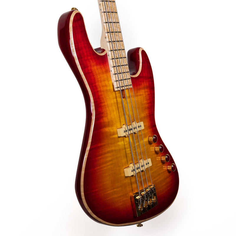 Pensa J-4 Bass, Cherry Burst #1357
