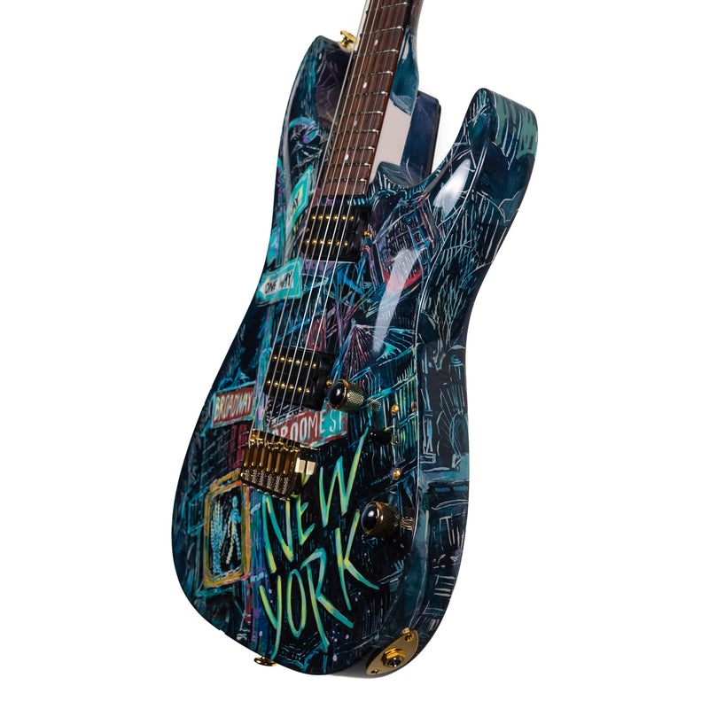 Pensa Soho Custom, Painted by Maria Pensa, Black NYC #1336