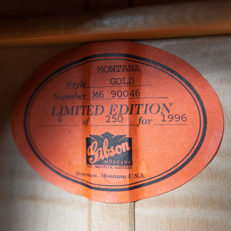 Gibson Custom Shop 1996 J-200 Montana Gold, Natural #4/250