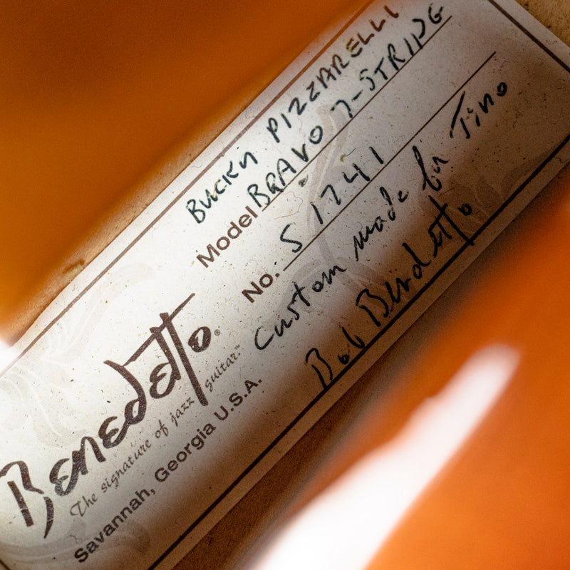 Benedetto Bravo 7-String "Bucky Pizzarelli" Archtop Sunburst
