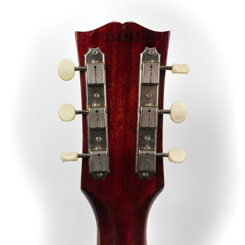 Gibson 1963 J-45 Cherry Sunburst #119223 w/OHSC, (Rosewood Bridge, replacement)