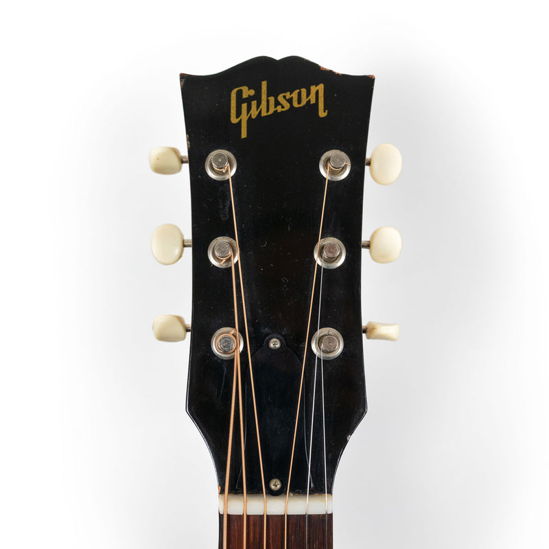 Gibson 1963 J-45 Cherry Sunburst #119223 w/OHSC, (Rosewood Bridge, replacement)