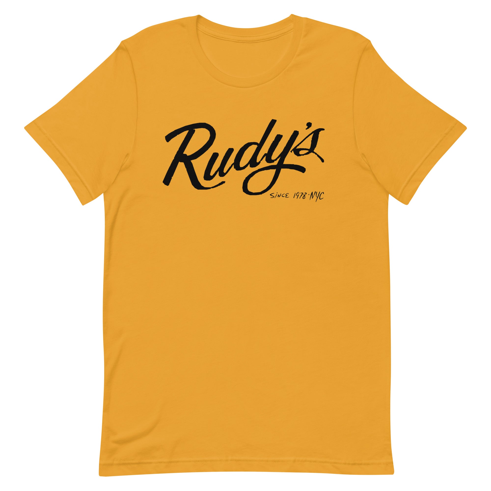 Rudy's Music Script Logo, Black Ink