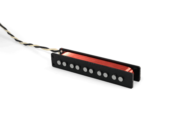 Lindy Fralin Pickups 5 String Jazz Bass  Set Black Cover Raised Center