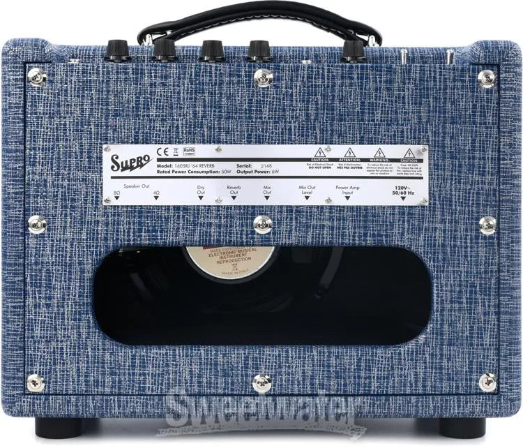Supro 64 Reverb | 5 Watt 1x8 - Blue Rhino