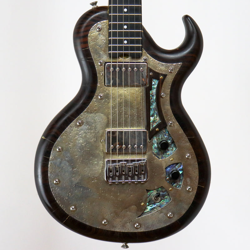 AM Guitars #00052 Ebony/Silver w/hardshell case