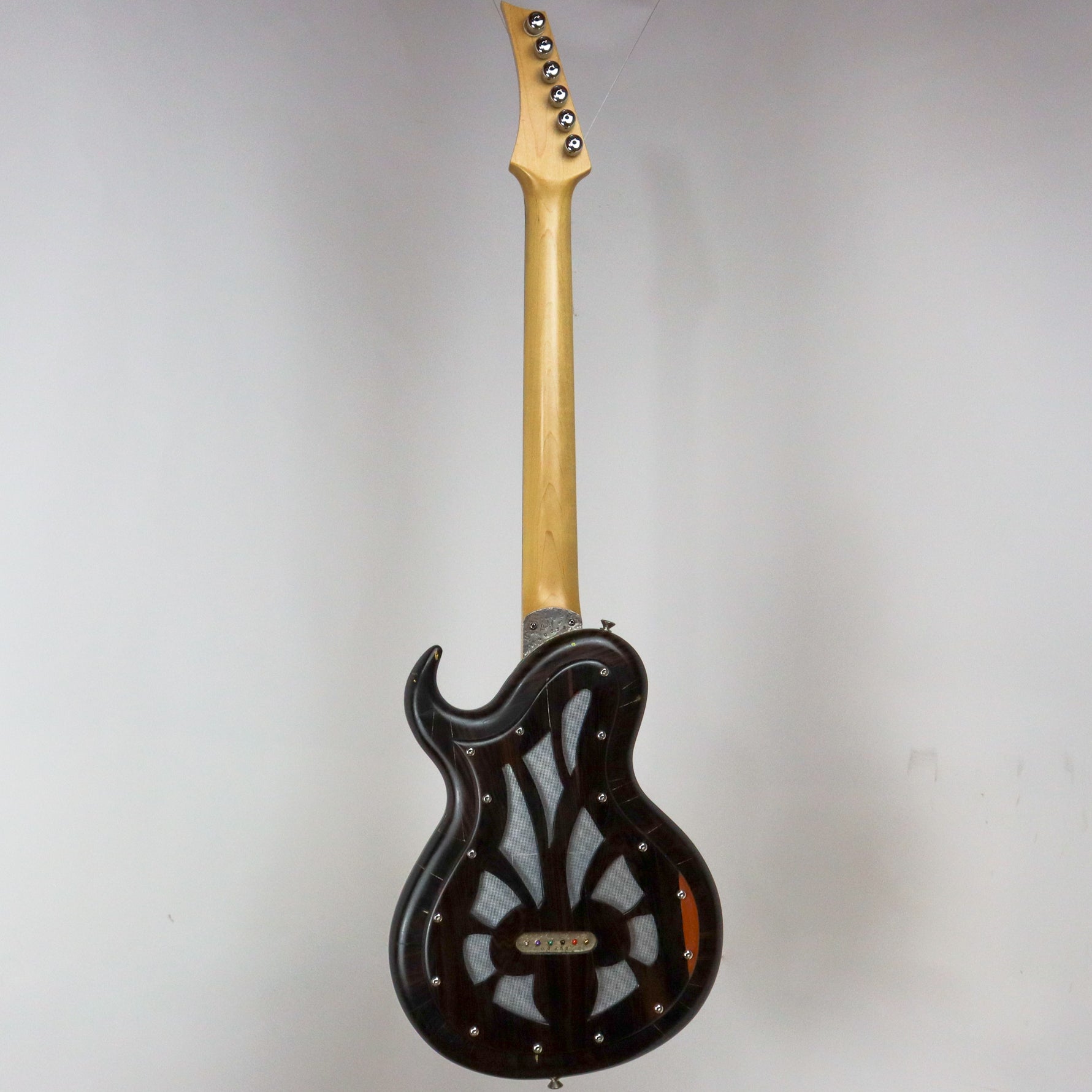 AM Guitars #00052 Ebony/Silver w/hardshell case