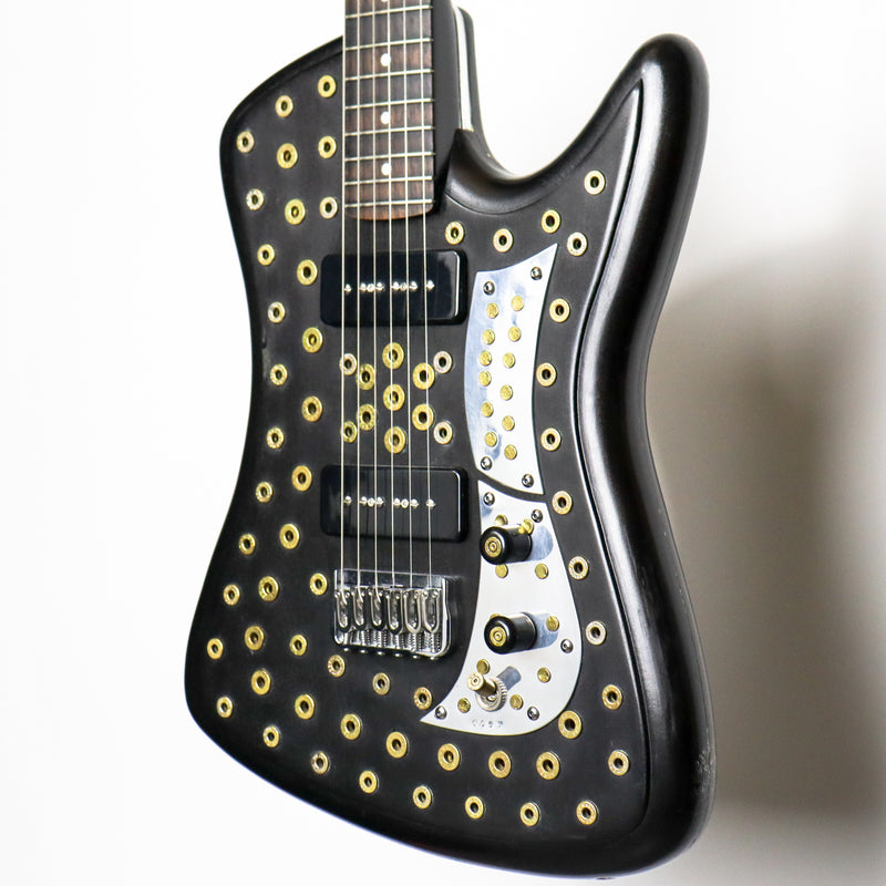 AM Guitars #0065 Brass Bullets Black P90s w/hardshell case