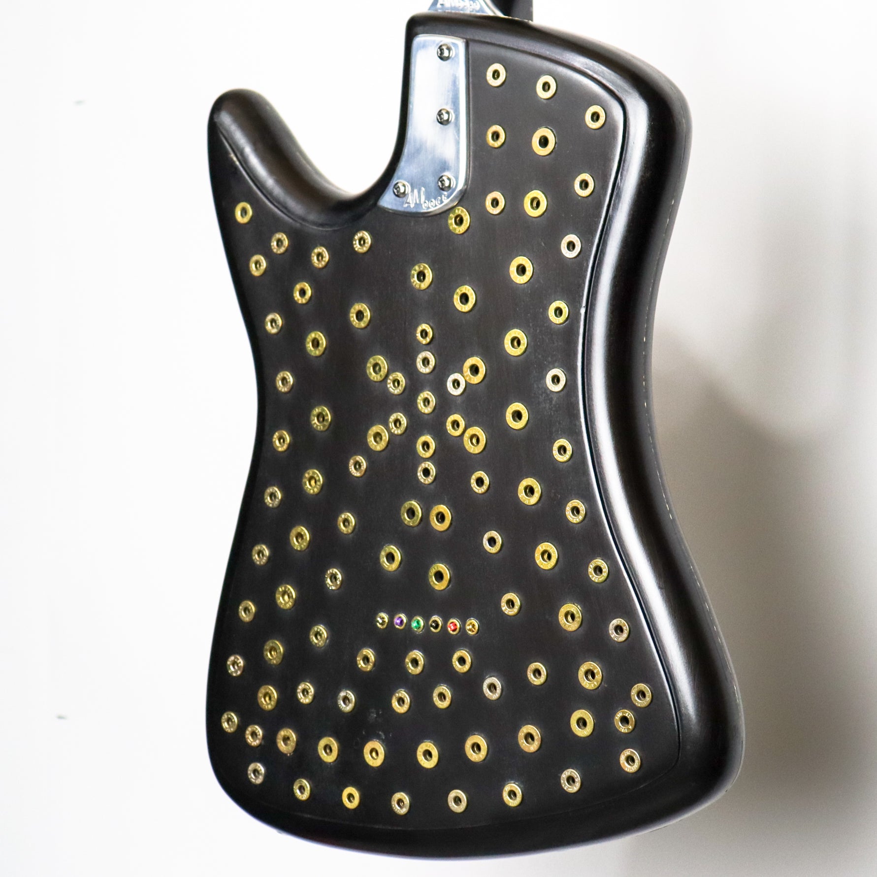AM Guitars #0065 Brass Bullets Black P90s w/hardshell case