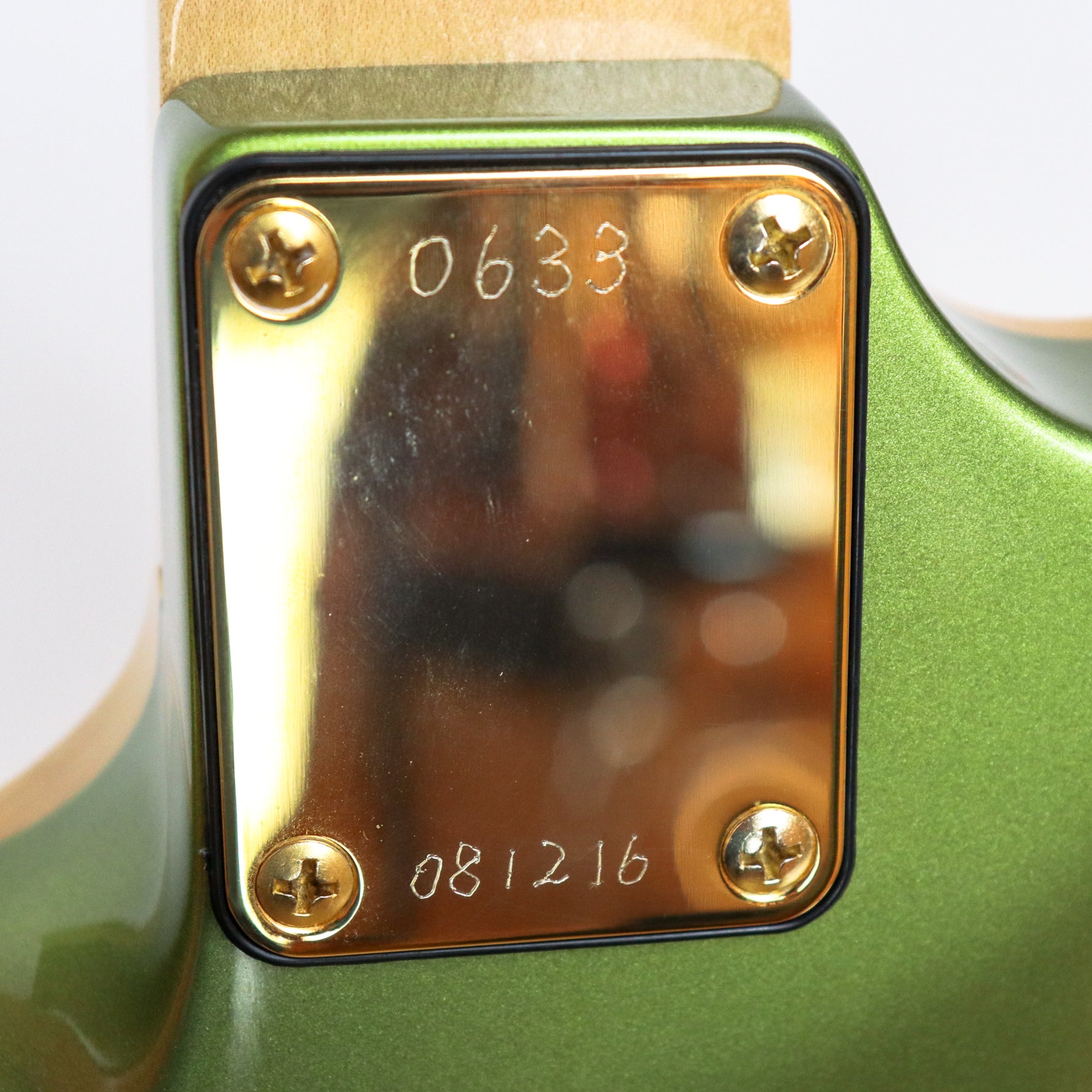 Pensa MKD Legend Lime Matching Headstock Plain Maple top