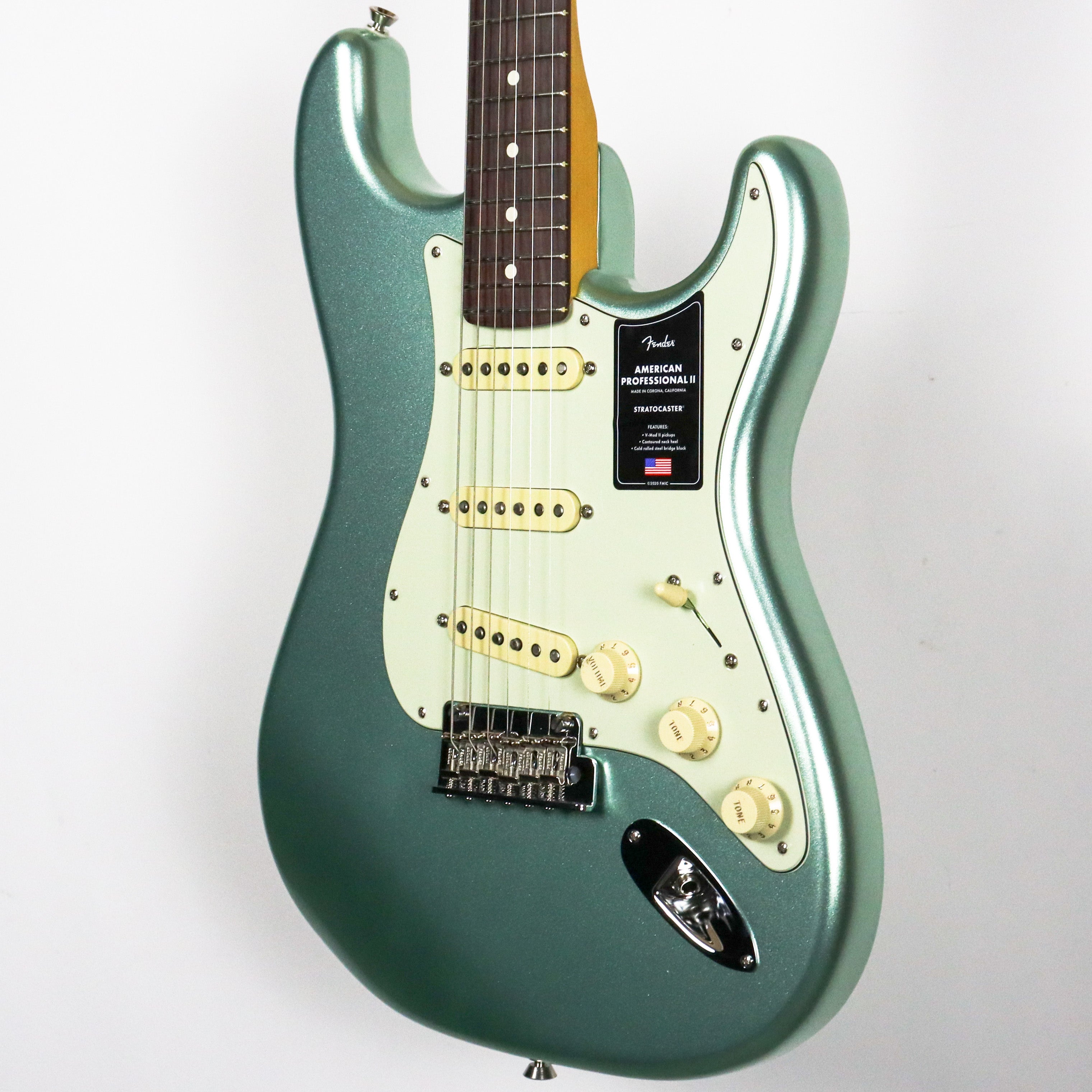 American Professional II Stratocaster, Rosewood Fingerboard, Mystic Surf Green